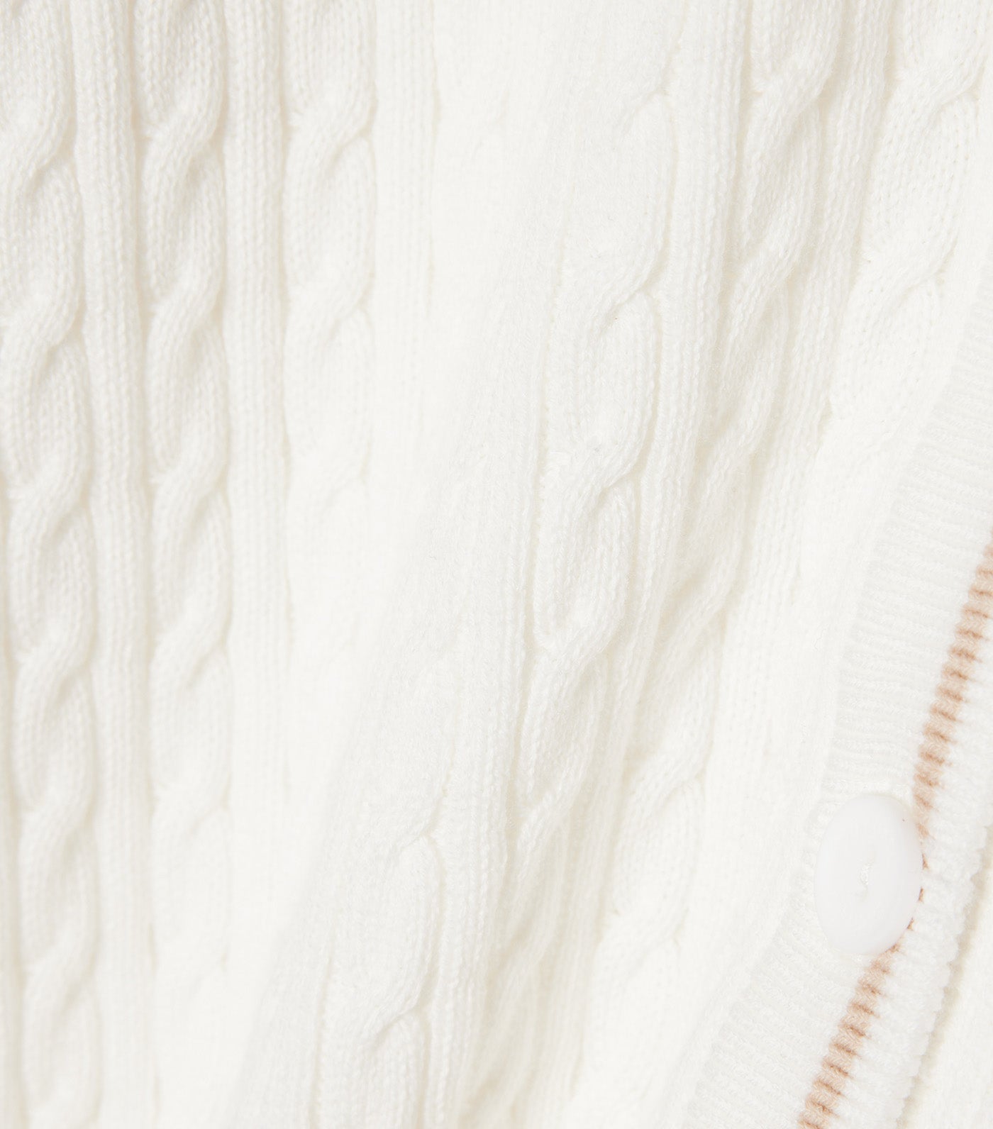 Short Sleeved Cable Knit Cardigan
