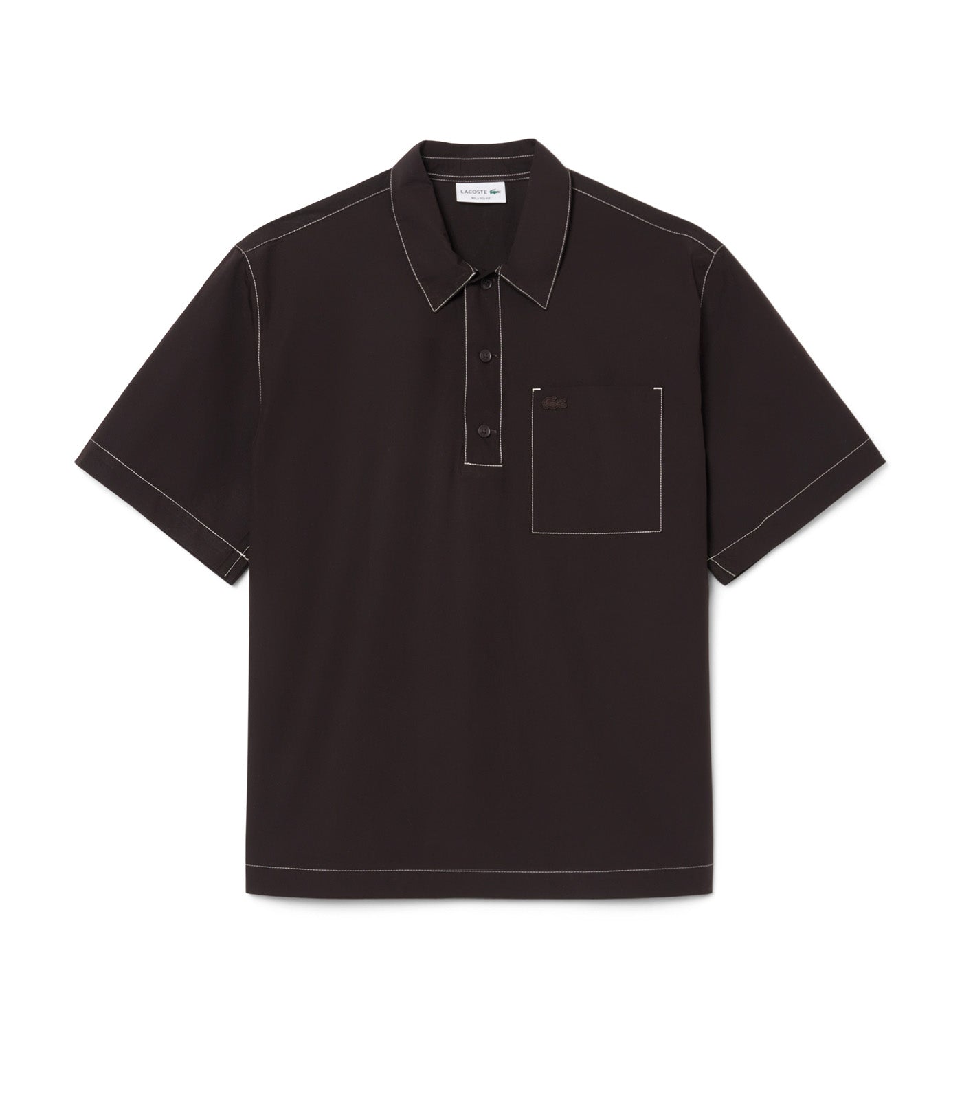 Relaxed Fit Short Sleeved Poplin Shirt Buffalo