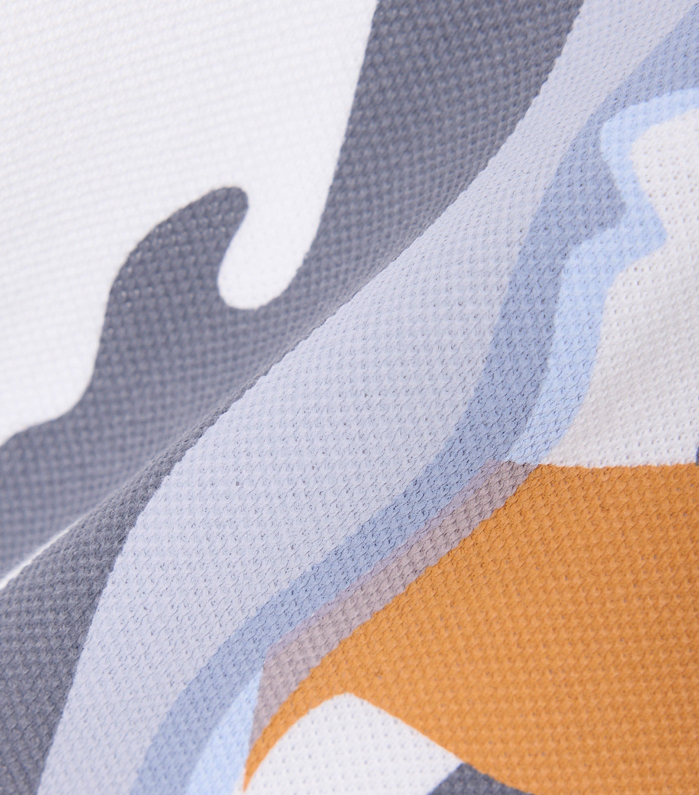 Printed Cotton Polo Shirt White