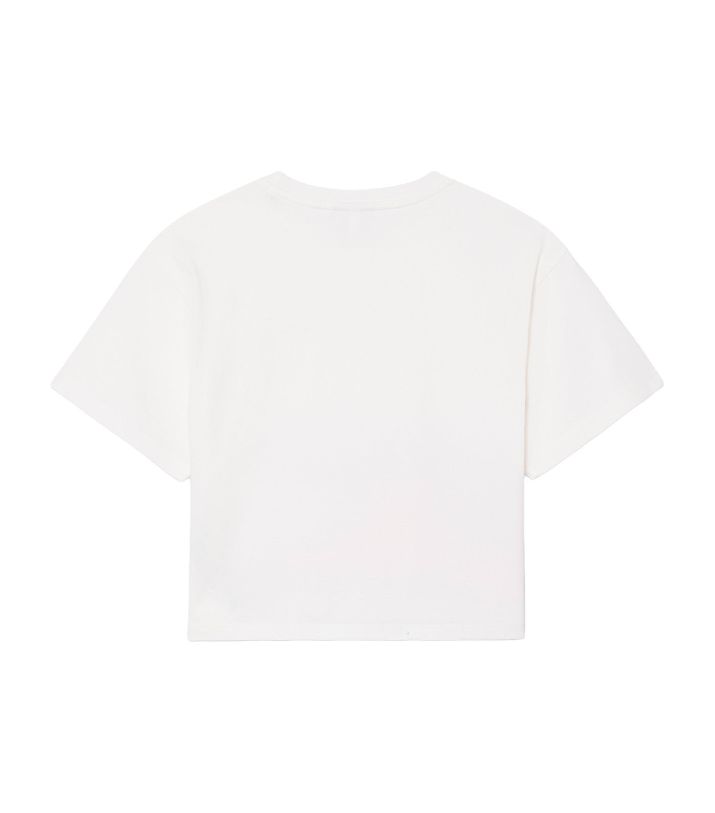 Crocodile Print Cotton T-Shirt Flour