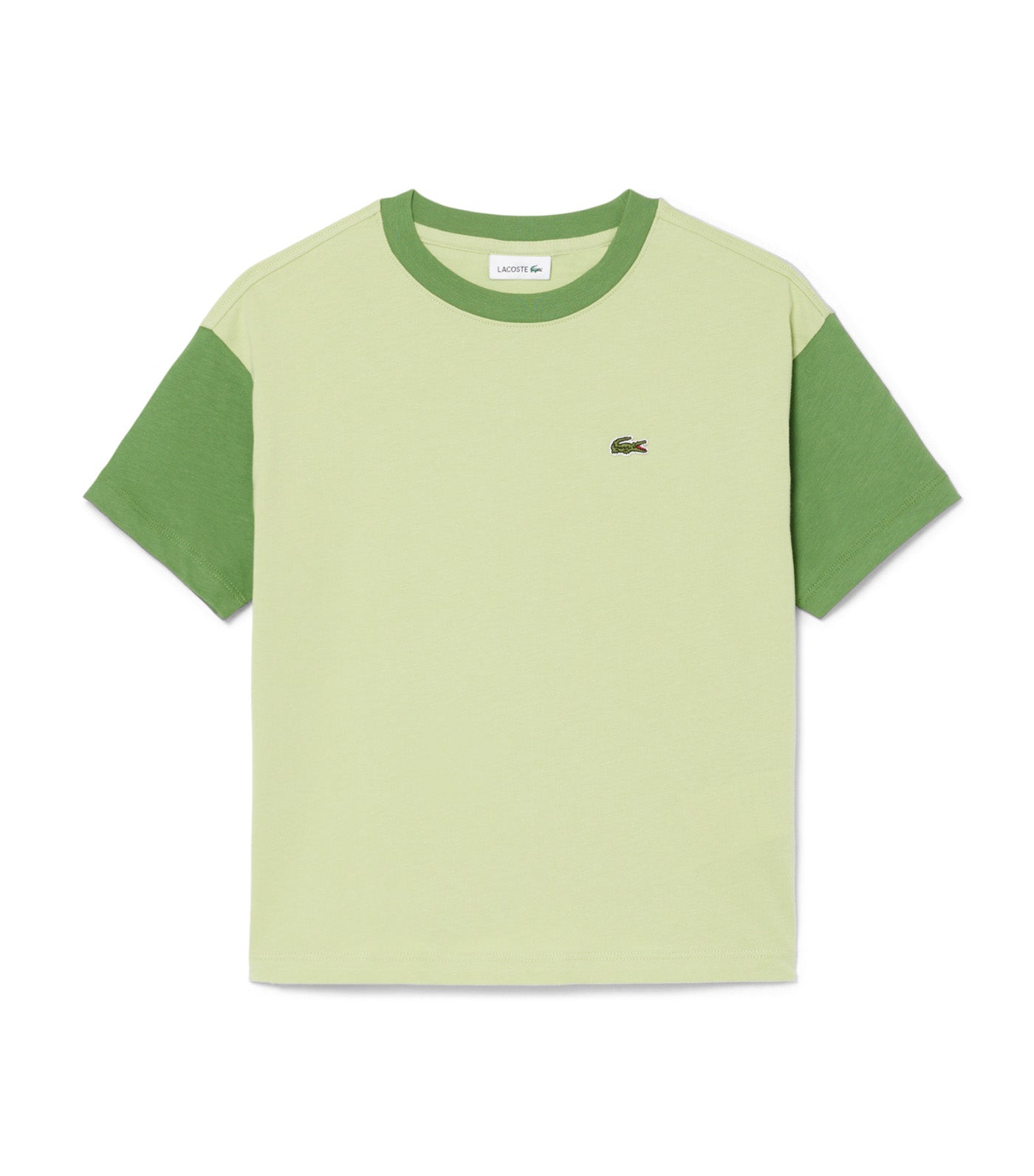 Contrast Trim Cotton T-Shirt