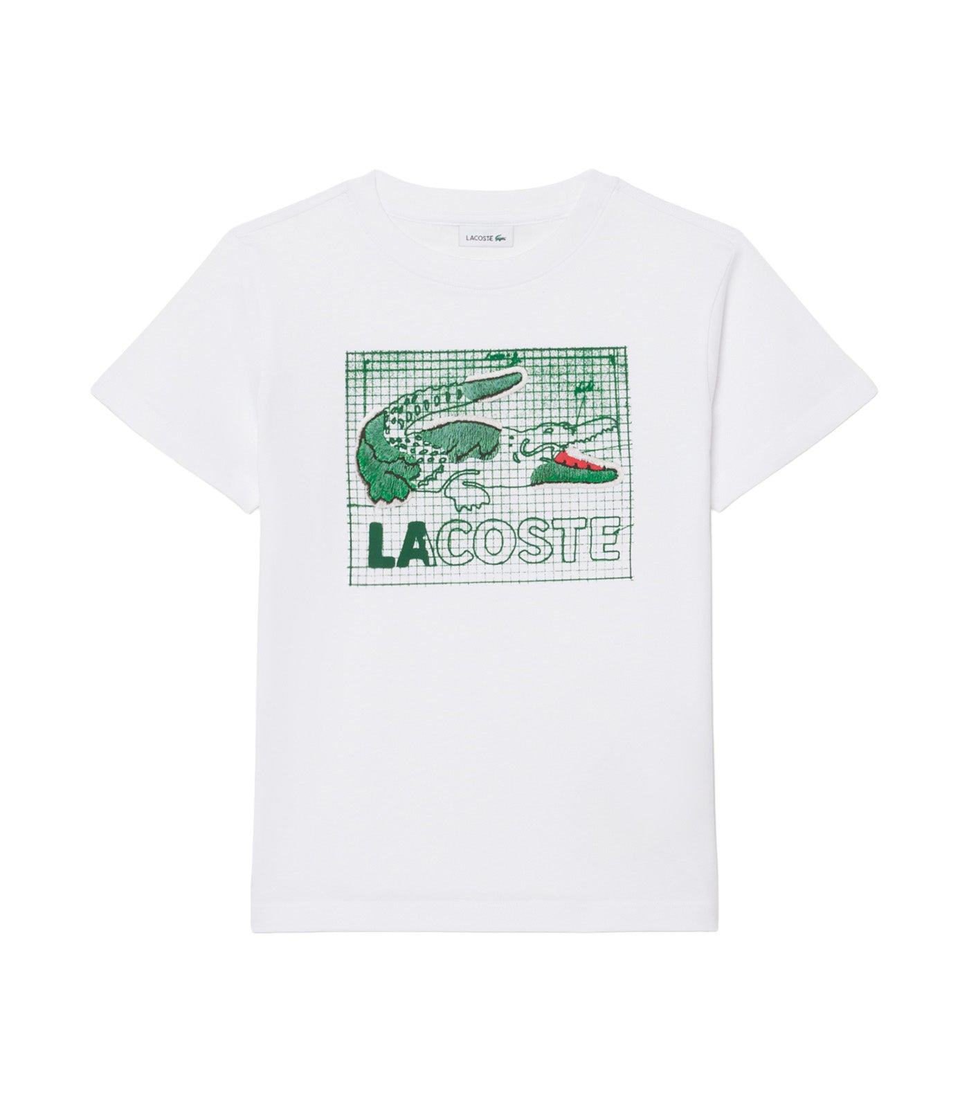 Graphic Print Cotton T-Shirt White