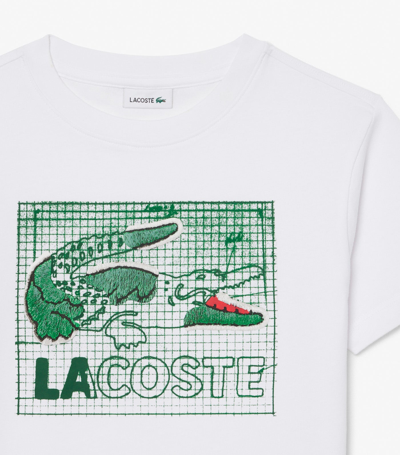 Graphic Print Cotton T-Shirt White