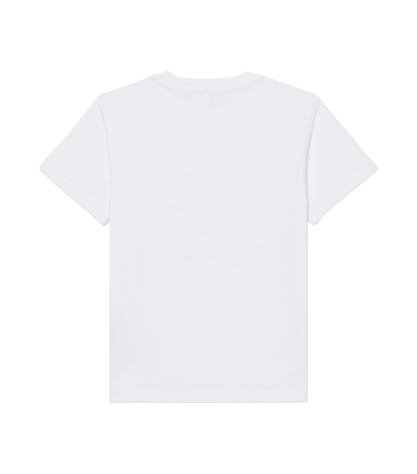 Crocodile Print Cotton T-Shirt White