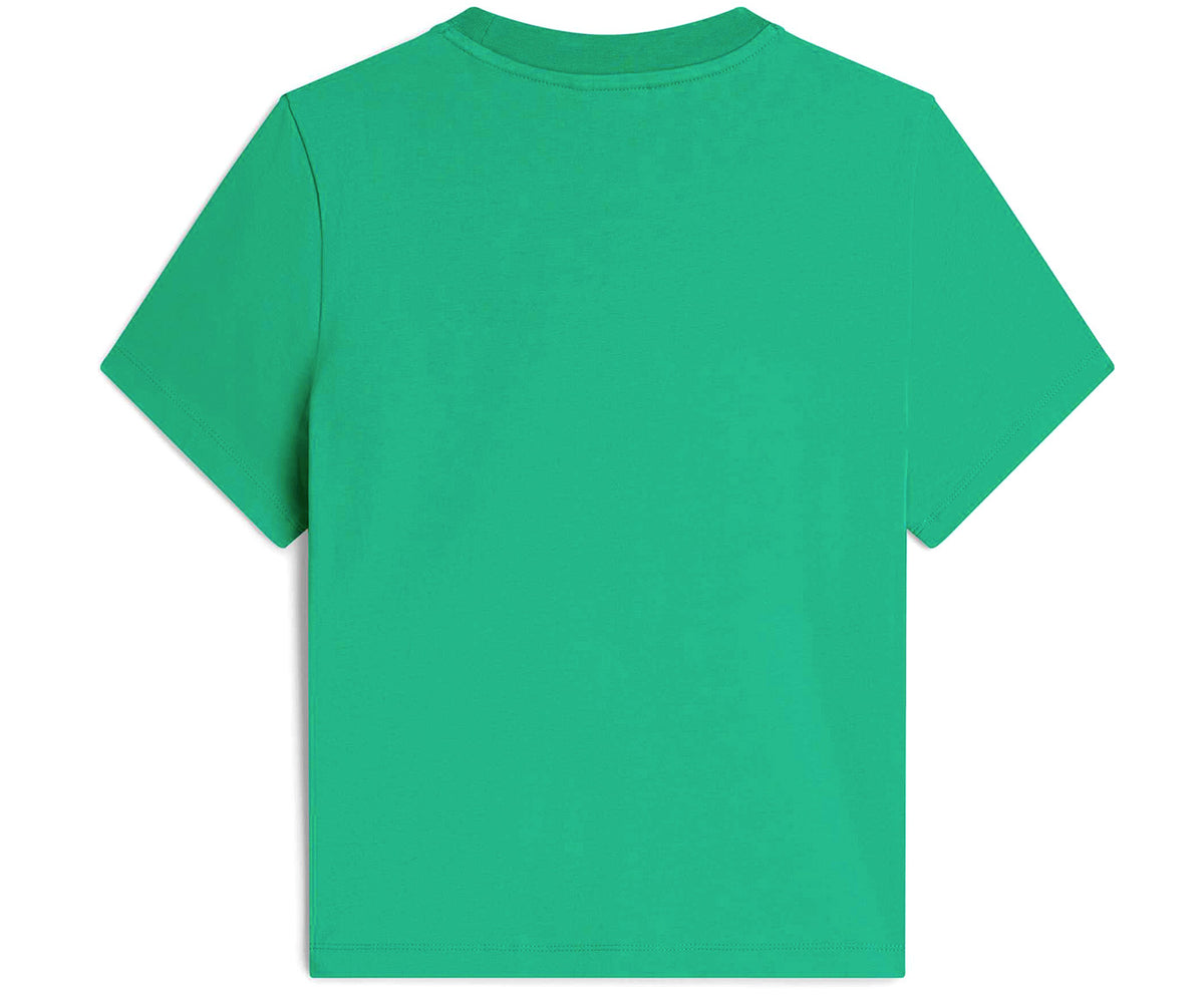 Women's Script Reg Crew Neck Tee Courtside Green