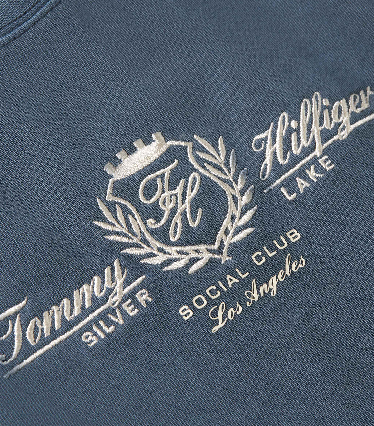 Women's Varsity Crest Modern Crew Neck Tee Dark Night Navy