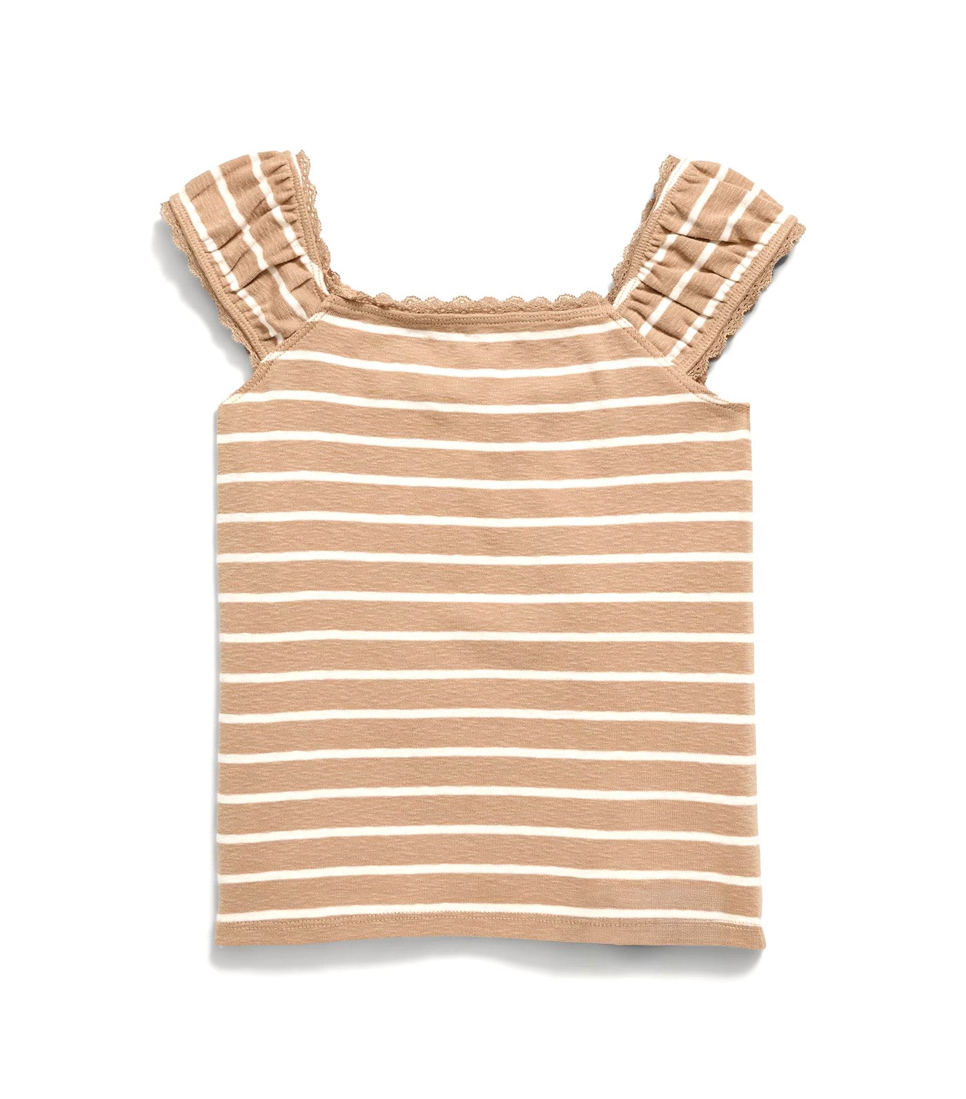 Short-Sleeve Ribbed Top for Girls
