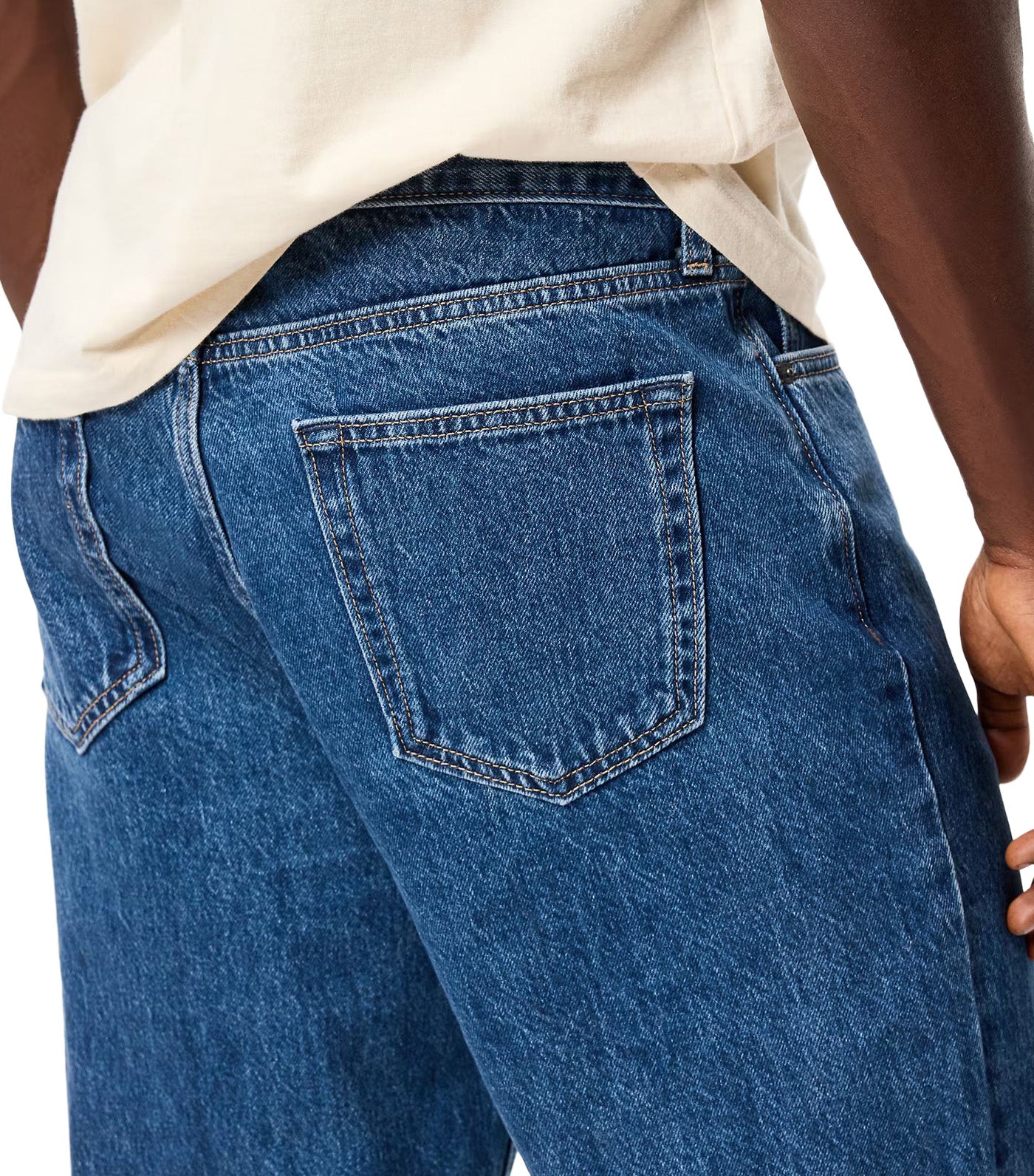 Structured Loose Non-Stretch Jeans