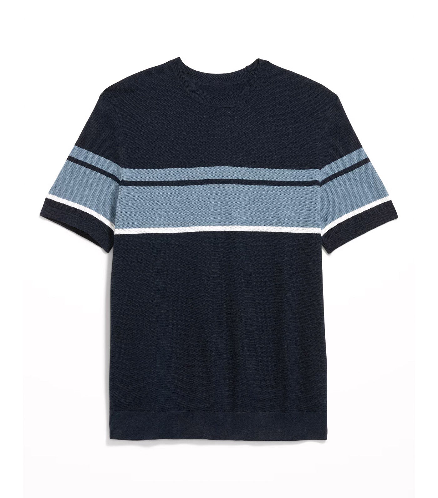 Old Navy Relaxed Color-Block Sweater T-Shirt In The Navy