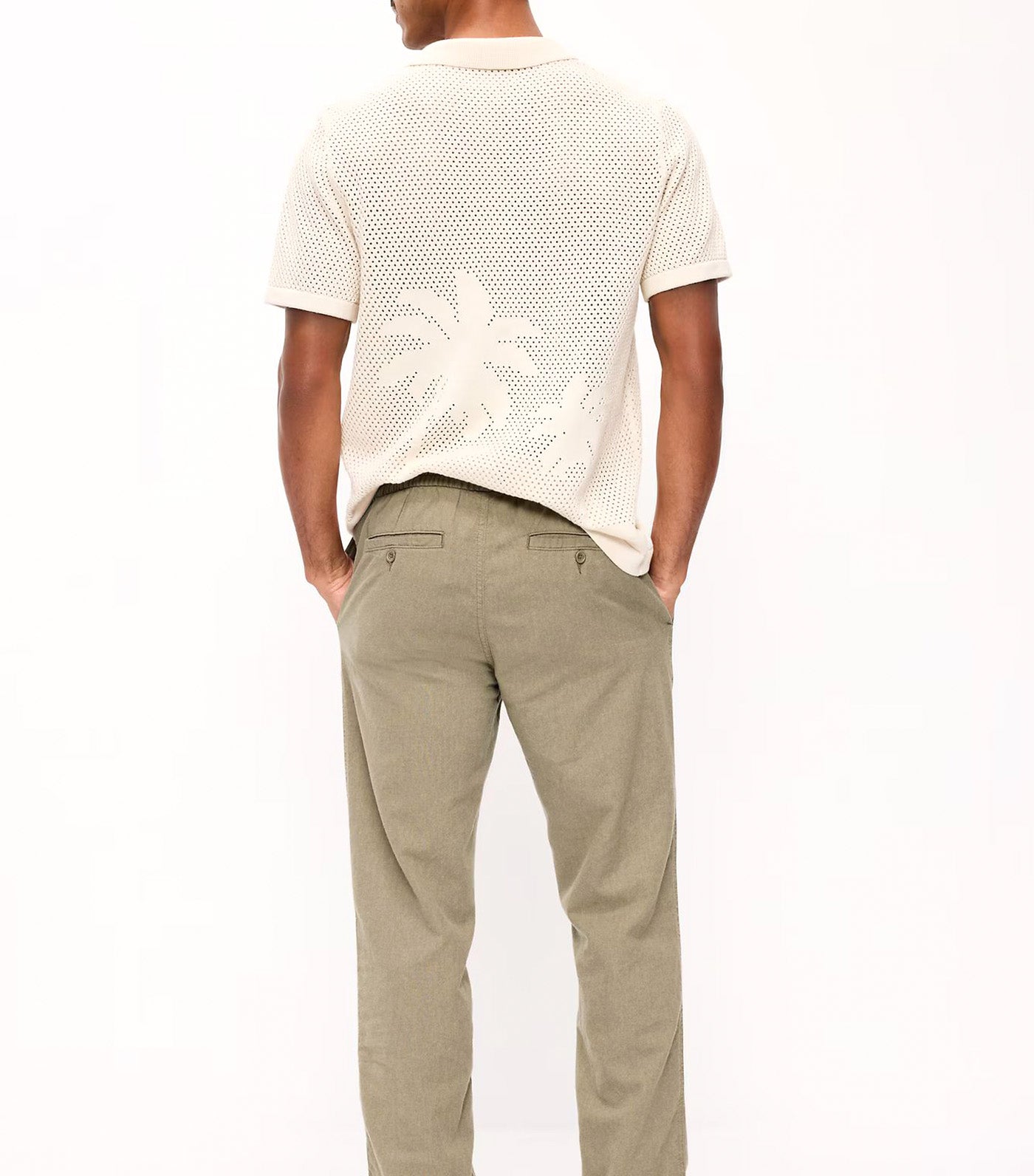 Old Navy 90's Straight-Fit Linen-Blend Pants Birch Leaf