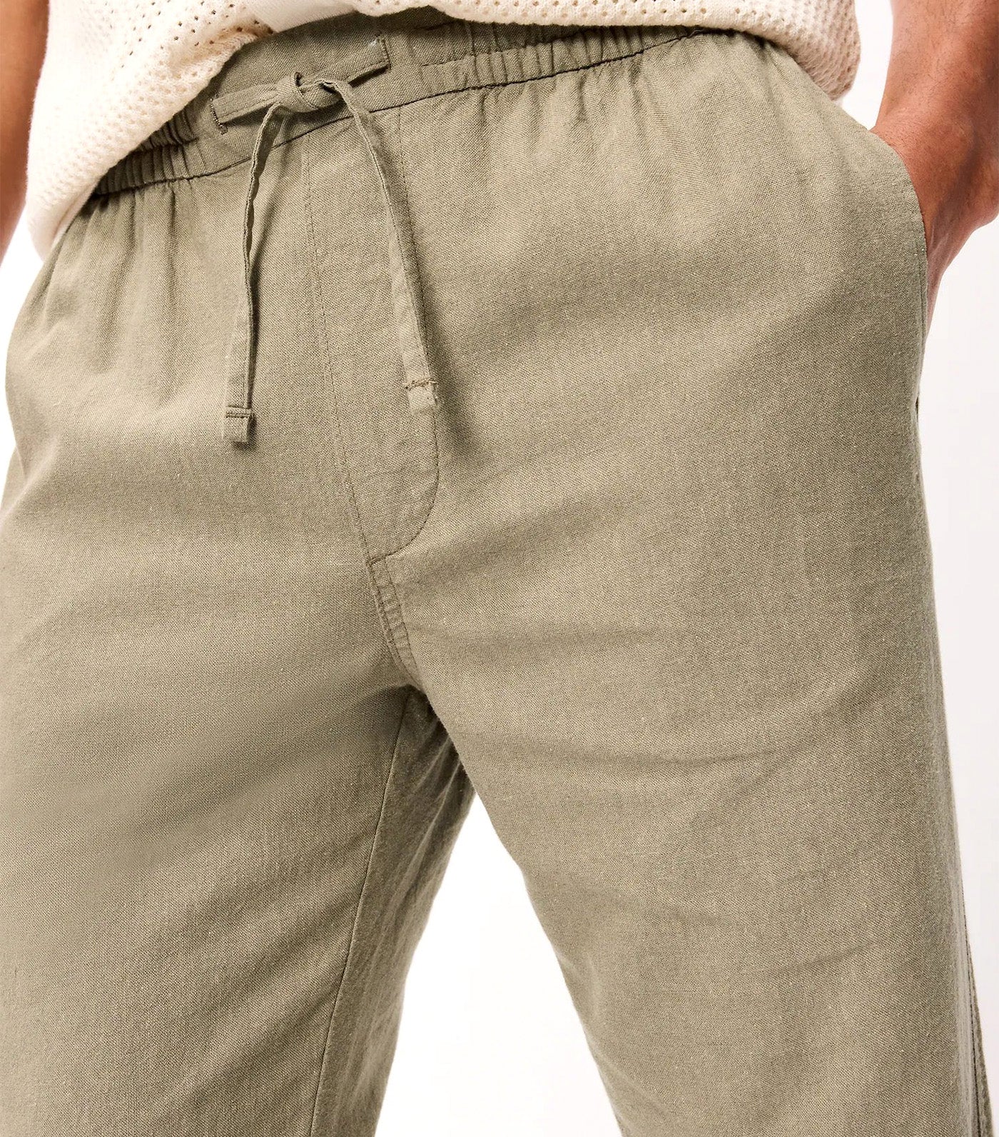 Old Navy 90's Straight-Fit Linen-Blend Pants Birch Leaf