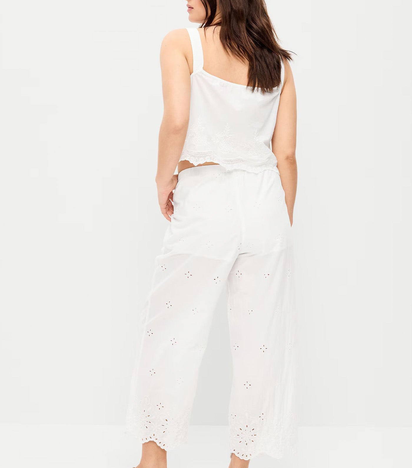 High-Waisted Cut Out Wide-Leg Pants