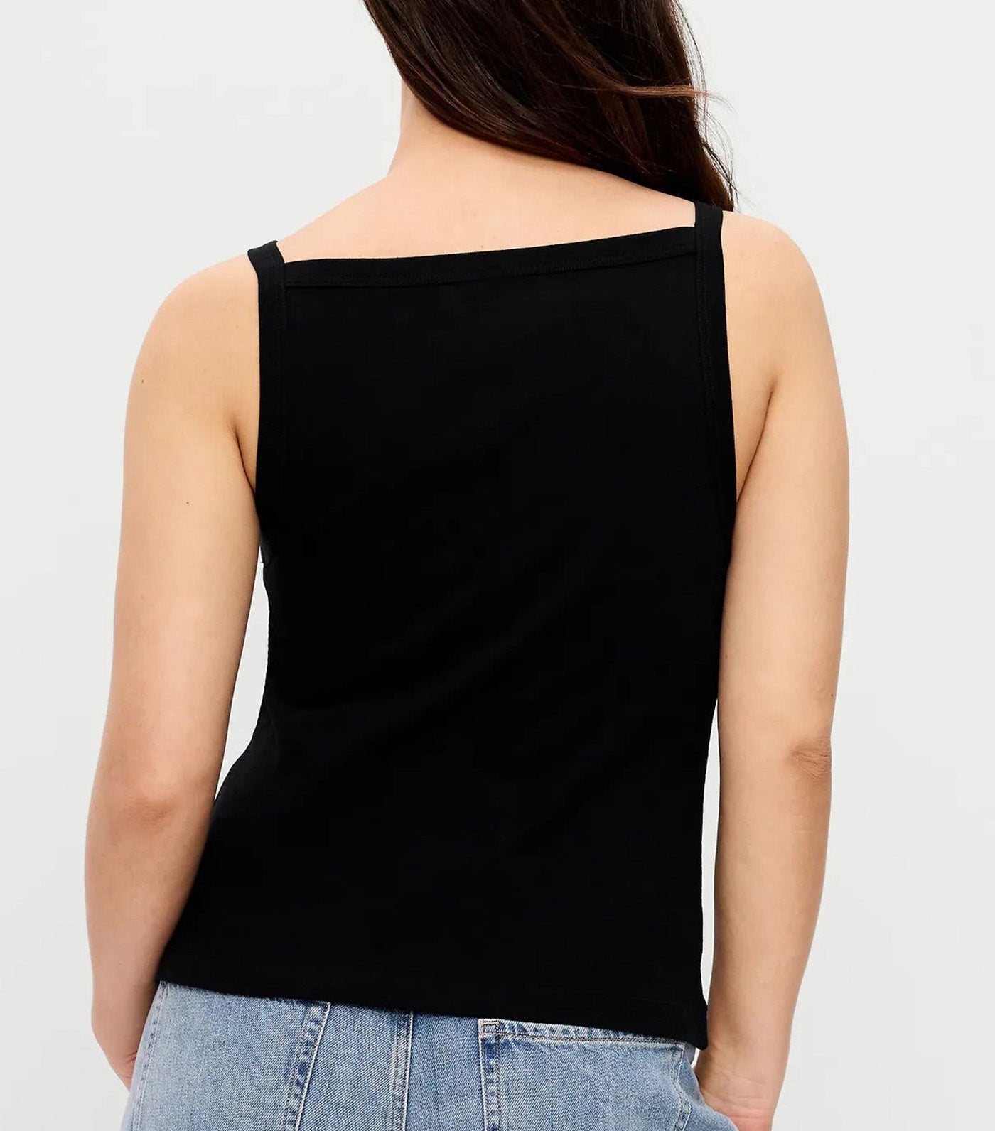 Snug Apron-Neck Tank Top