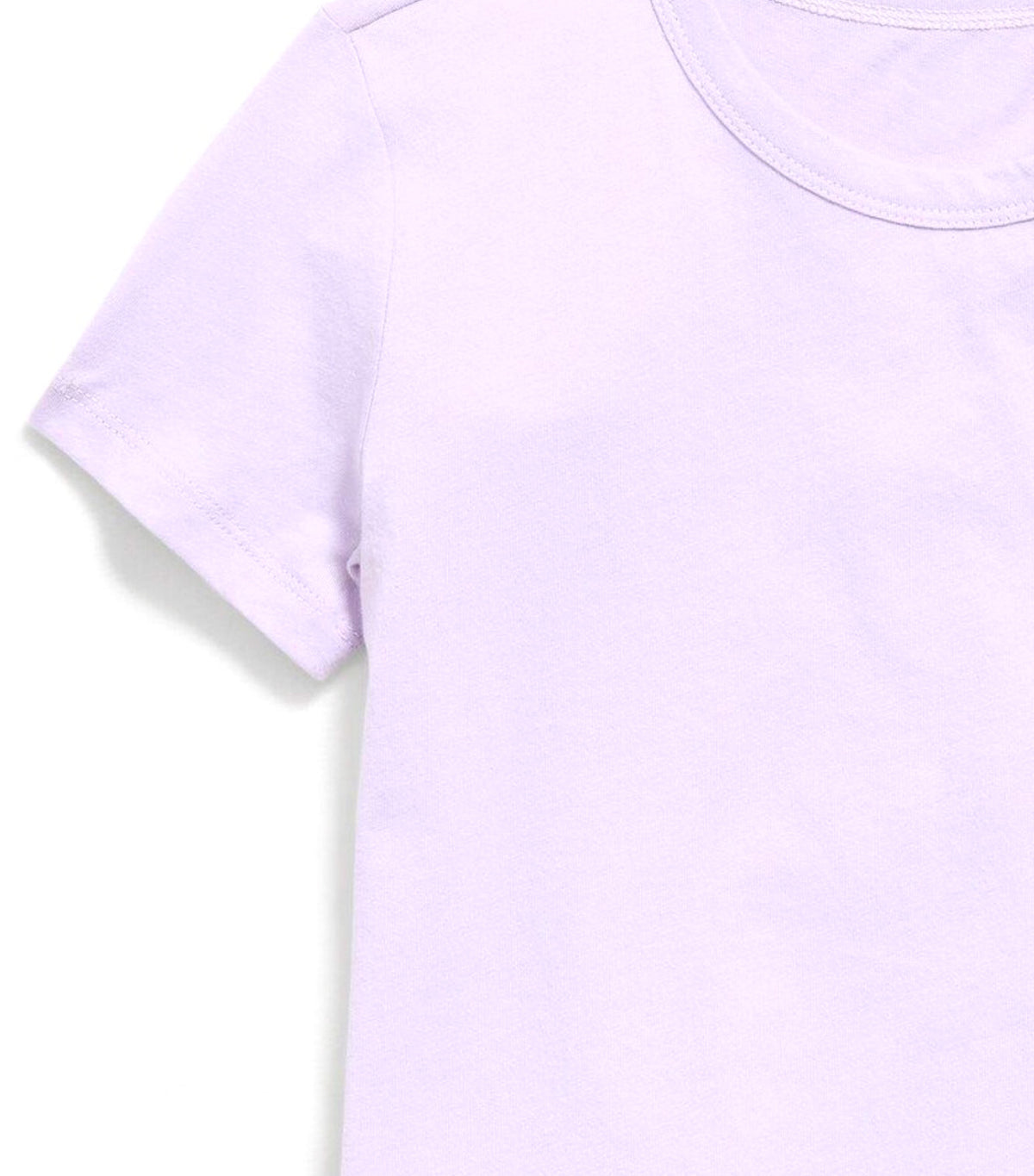 Softest Short-Sleeve Heart-Pocket T-Shirt for Girls Dusky Lavender