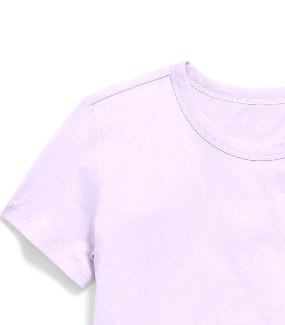 Softest Short-Sleeve Heart-Pocket T-Shirt for Girls Dusky Lavender