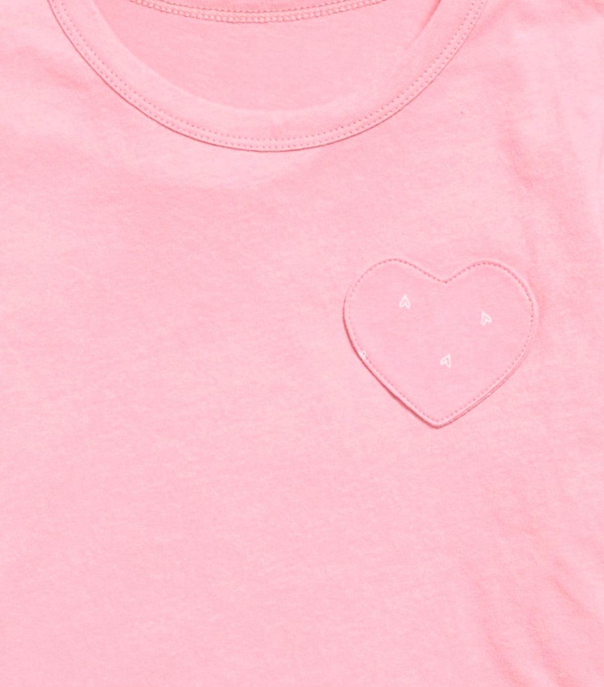 Softest Short-Sleeve Heart-Pocket T-Shirt for Girls Pressed Flower
