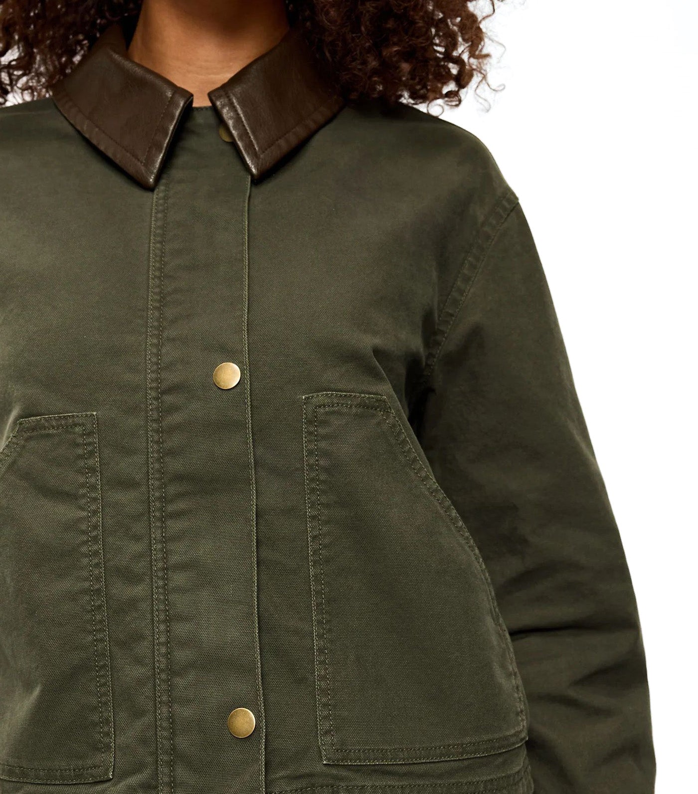 Cropped Barn Jacket Forest Tapestry