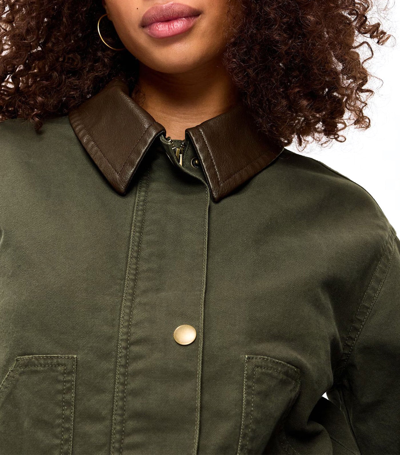 Cropped Barn Jacket Forest Tapestry