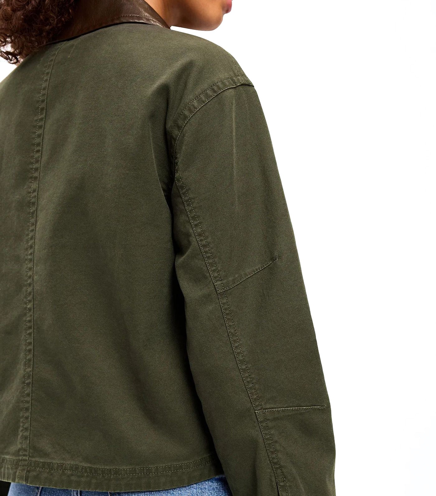 Cropped Barn Jacket Forest Tapestry