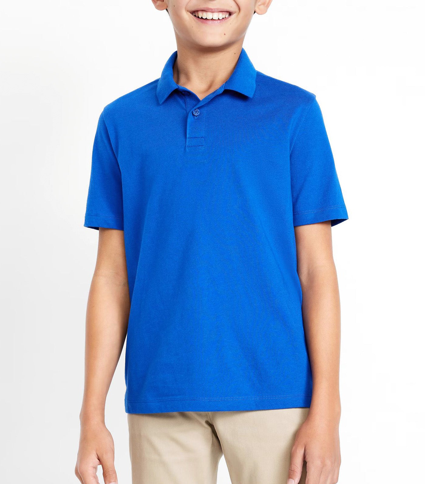 School Uniform Jersey Polo Shirt for Boys