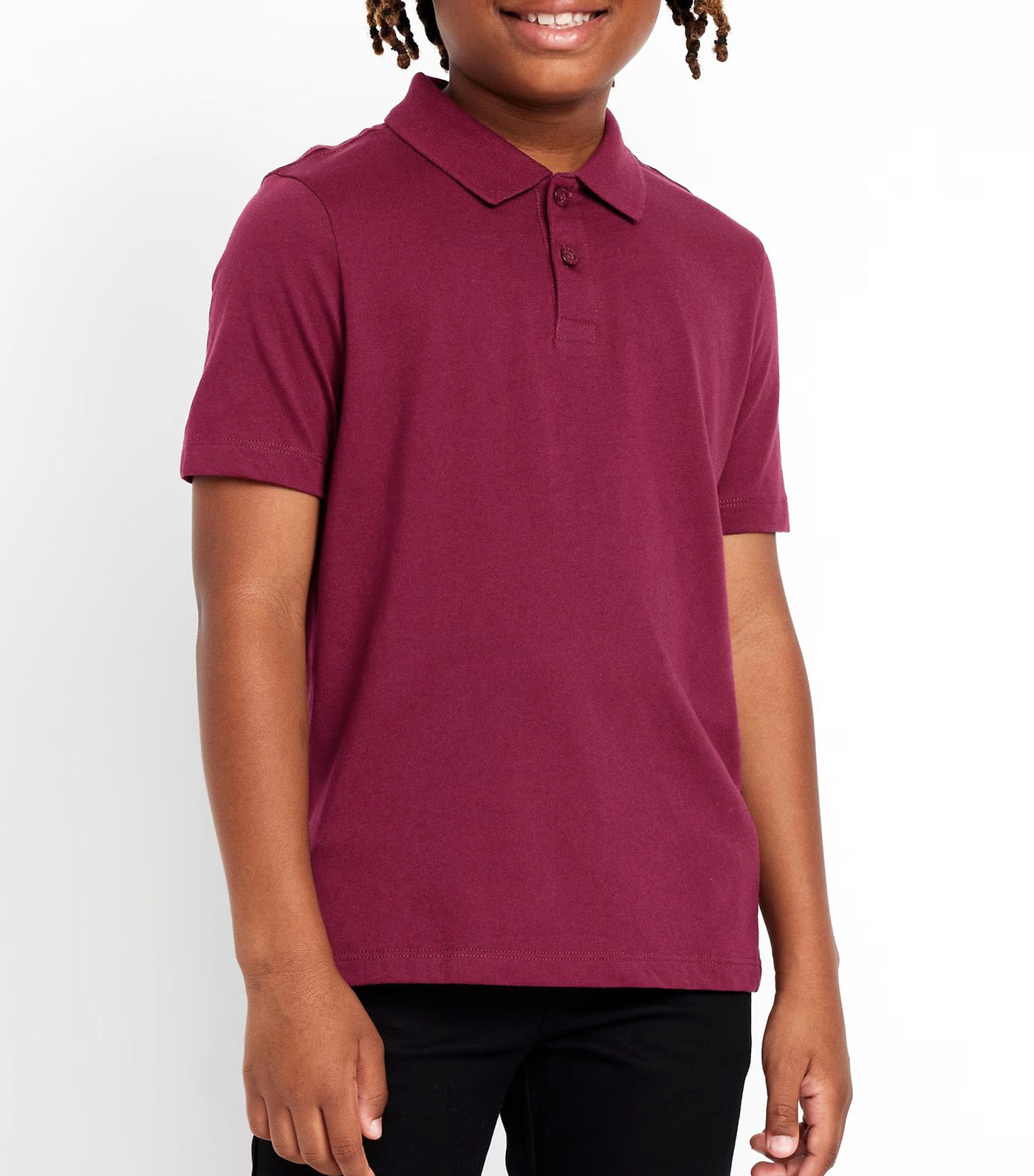 School Uniform Jersey Polo Shirt for Boys