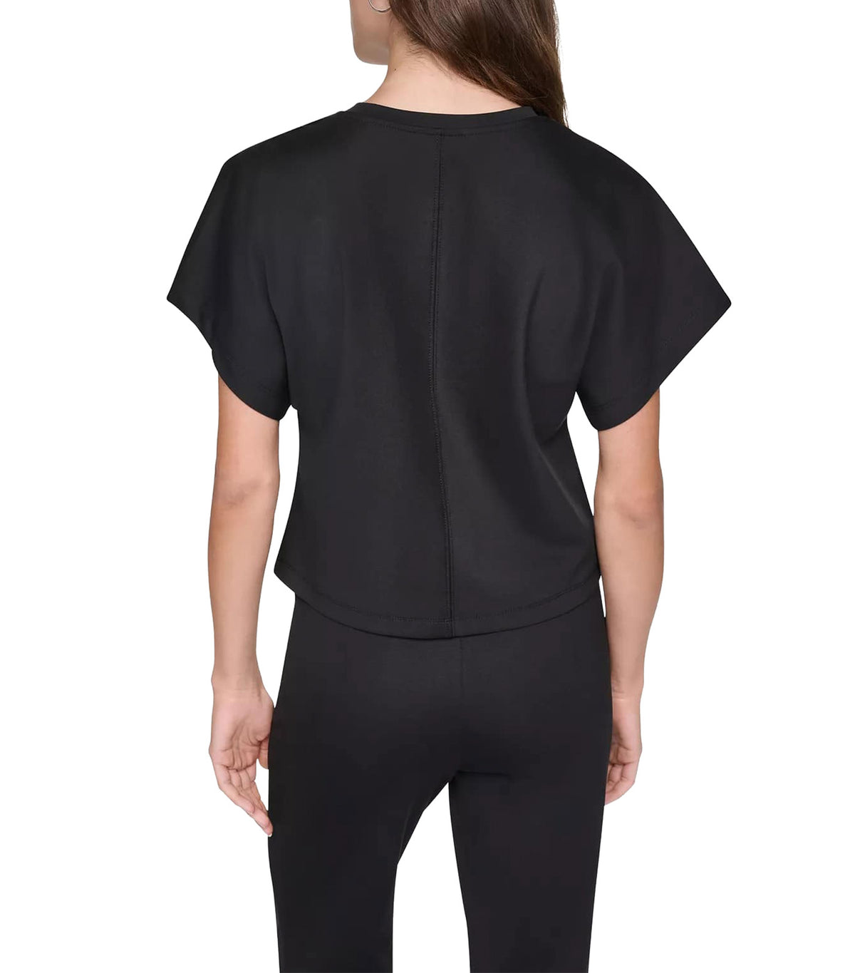 Dolman Sleeve Zip Pocket Shirt Black