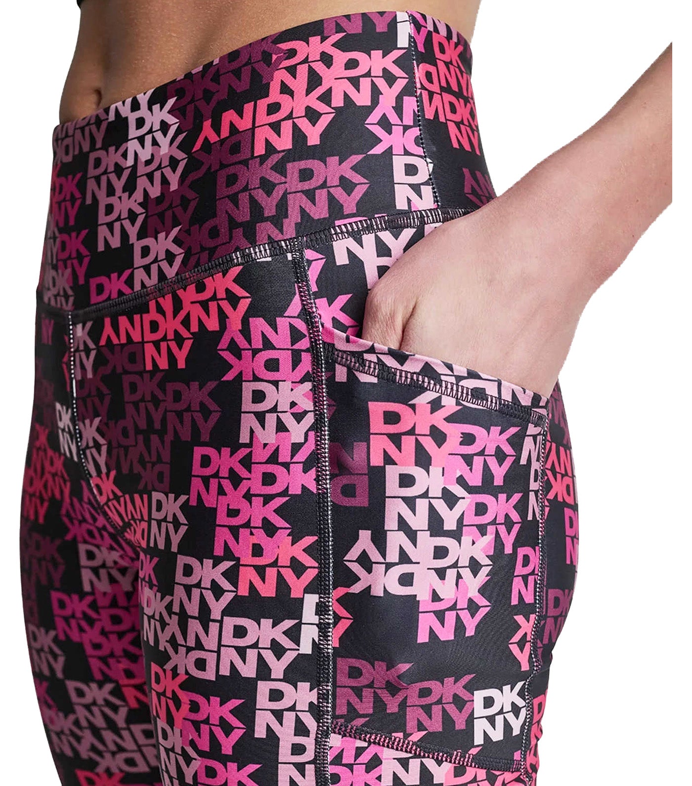 High Waist 6" Bike Short with Pockets Dk Logo Scatter Punch