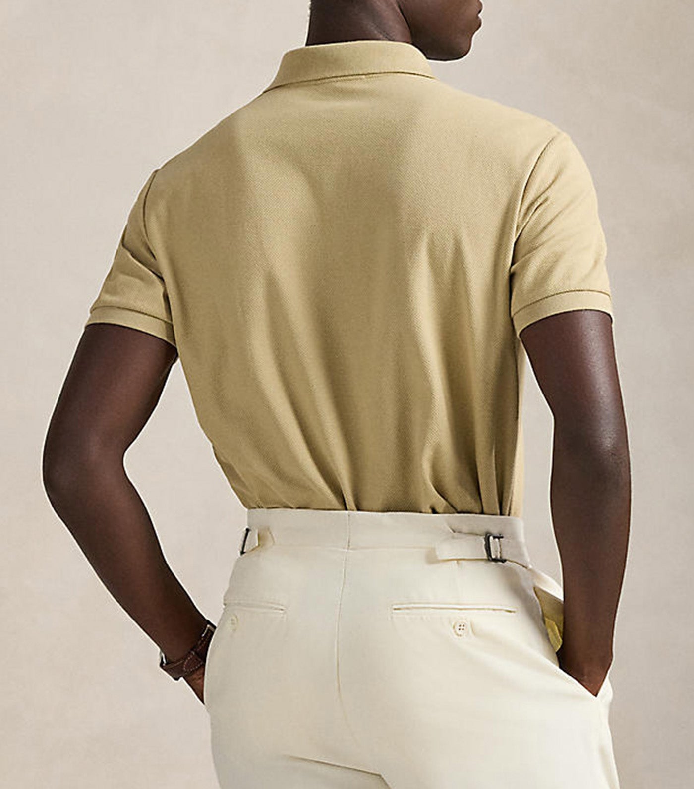 Men's Custom Slim Fit Honeycomb-Mesh Polo
