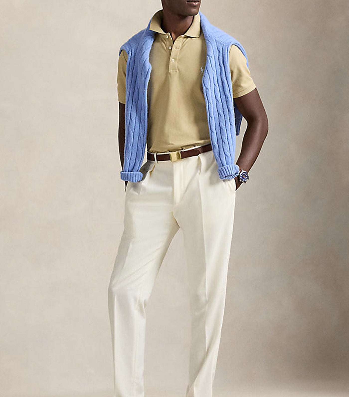Men's Custom Slim Fit Honeycomb-Mesh Polo