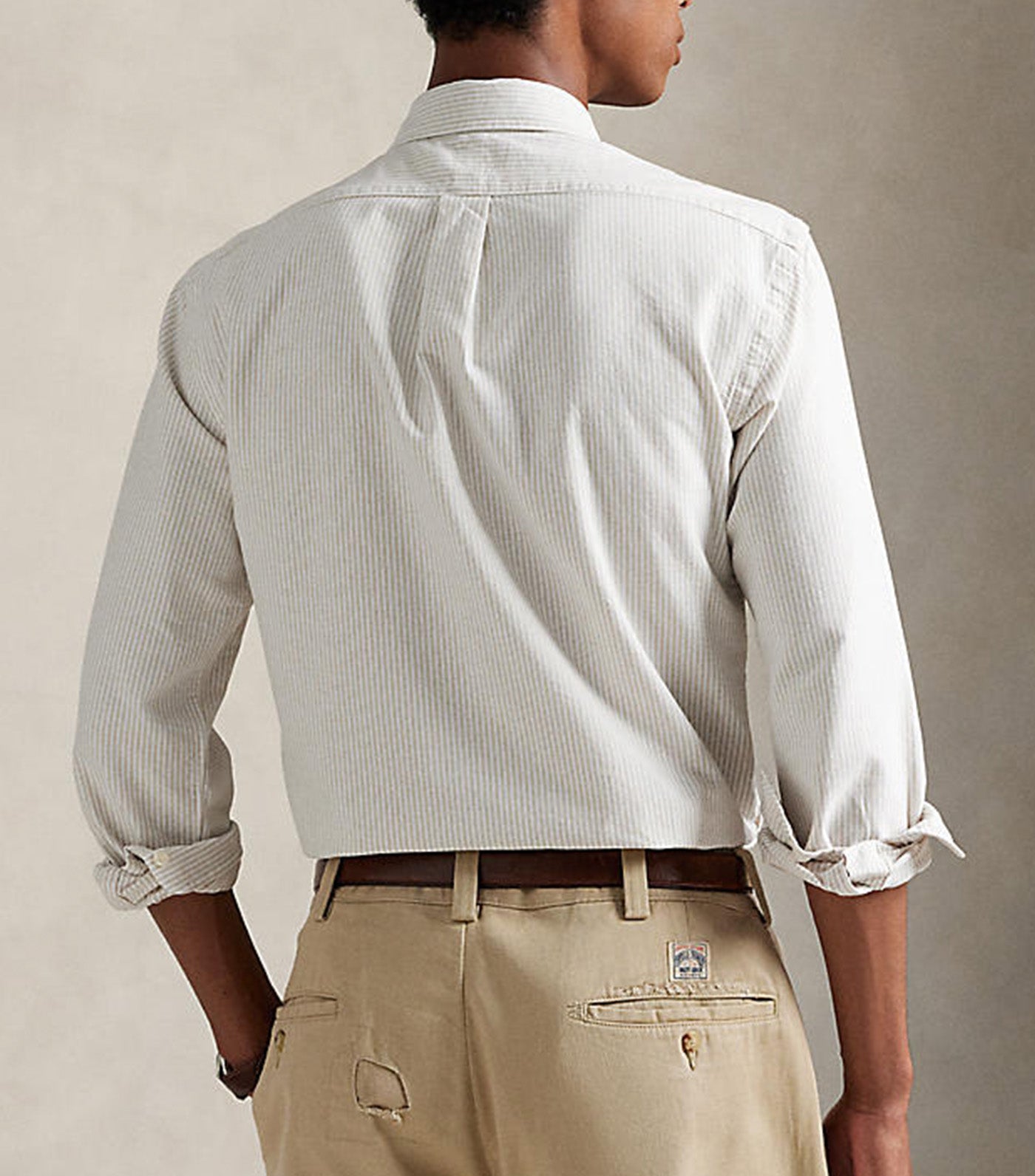 Men's Custom Fit Striped Oxford Shirt