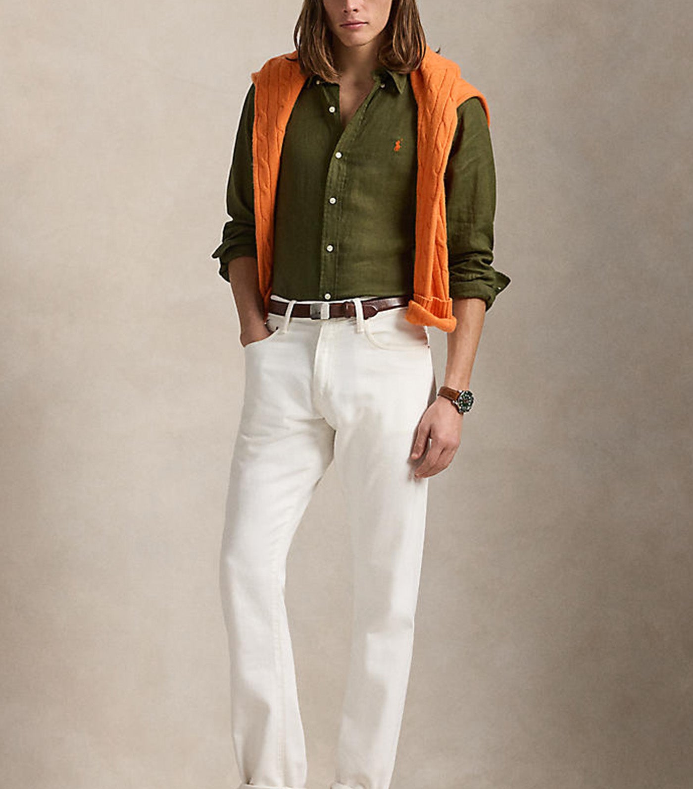 Men's Custom Fit Linen Shirt