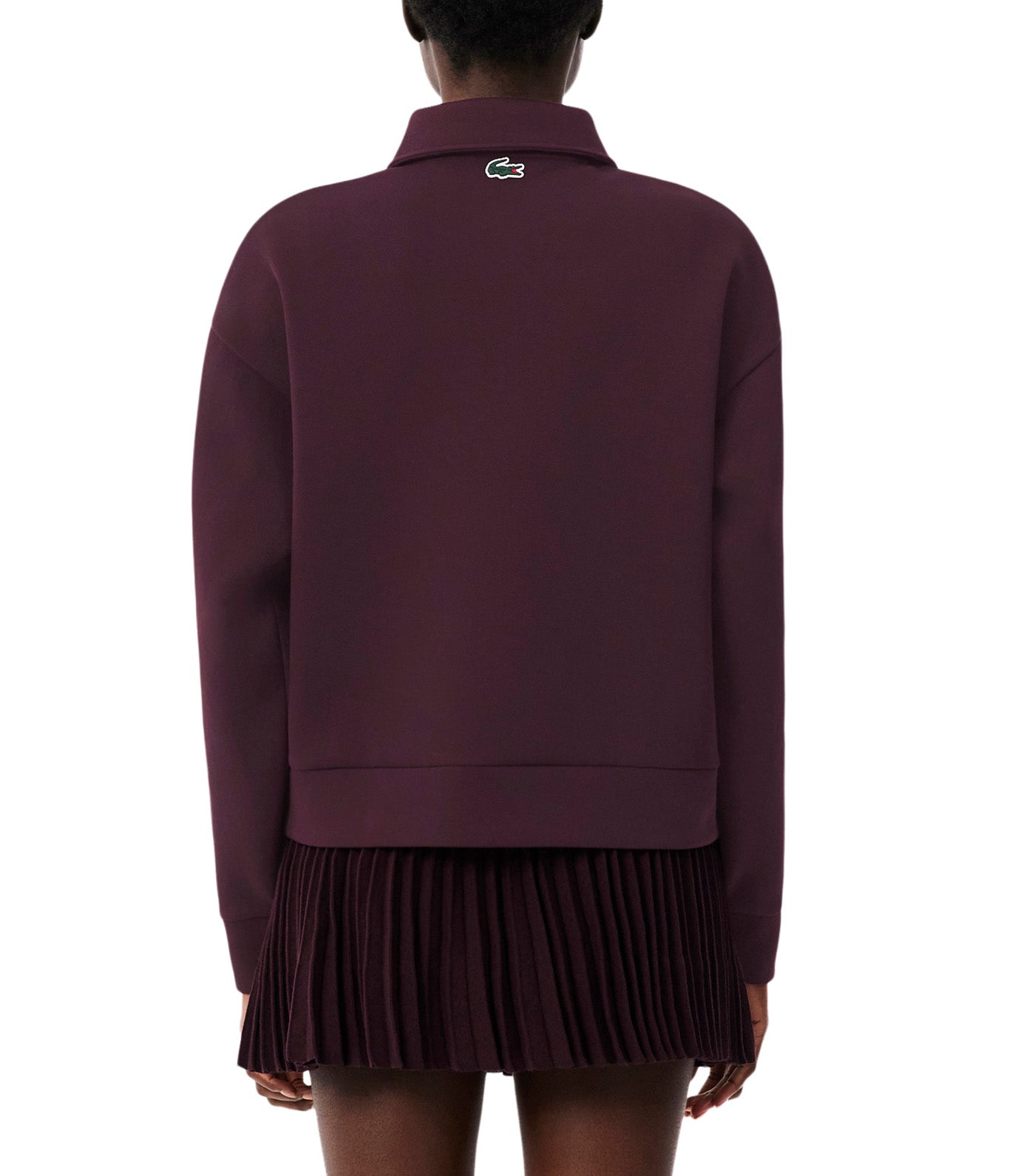 Tennis Heritage Zipped Badge Accent Sweatshirt Oxalis/Flour