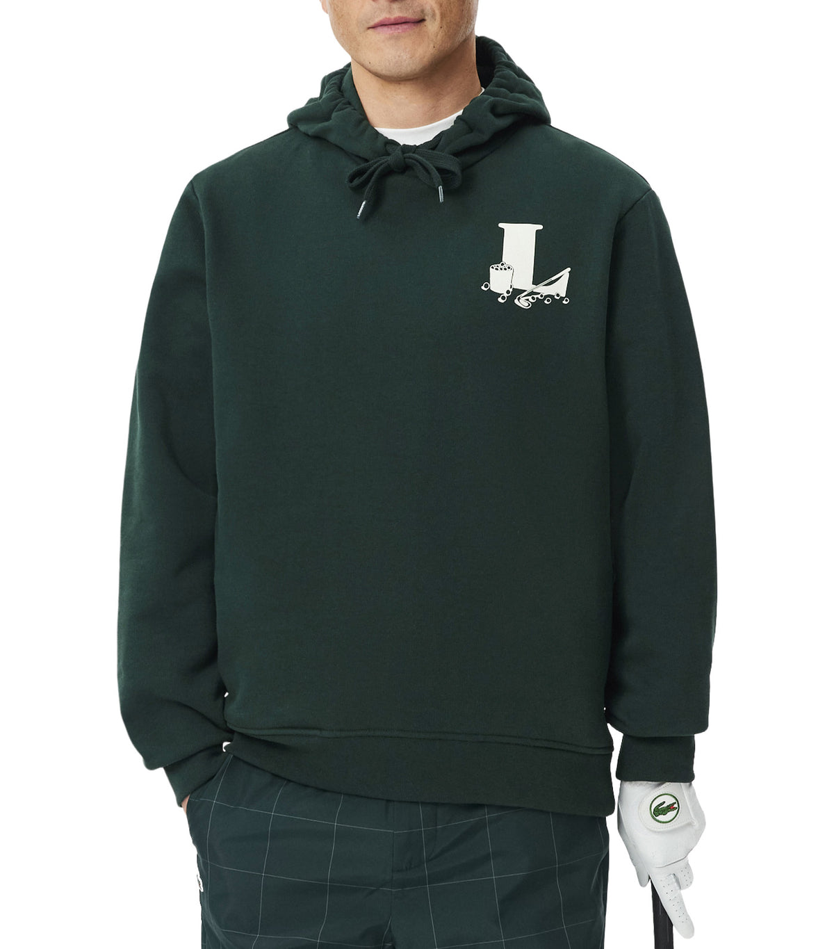 Printed Graphic Golf Hoodie Sinople