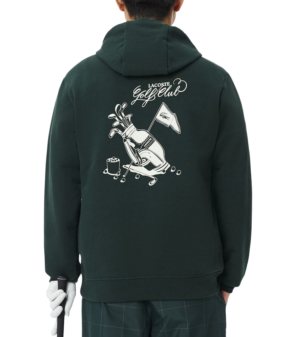 Printed Graphic Golf Hoodie Sinople