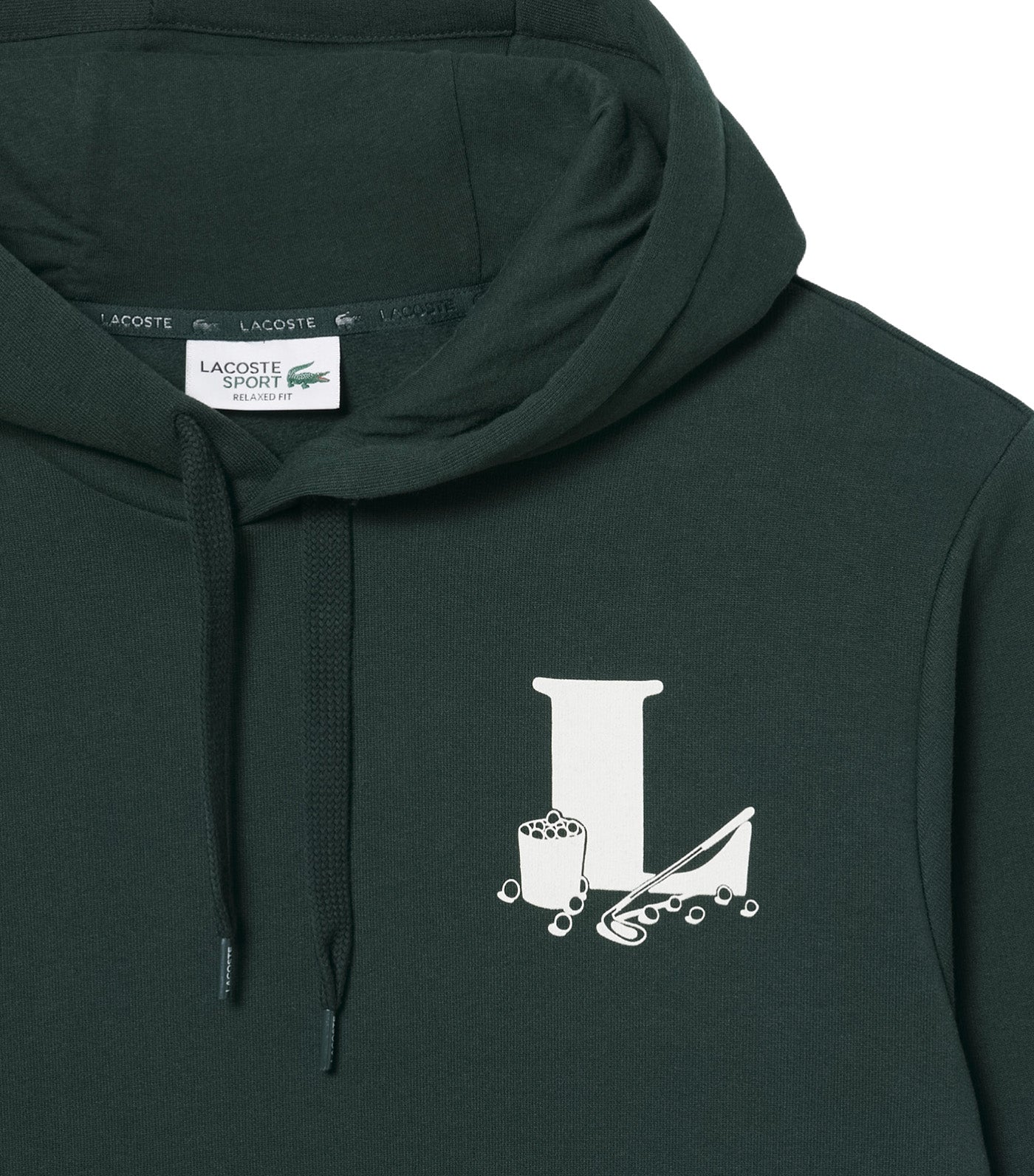 Printed Graphic Golf Hoodie Sinople