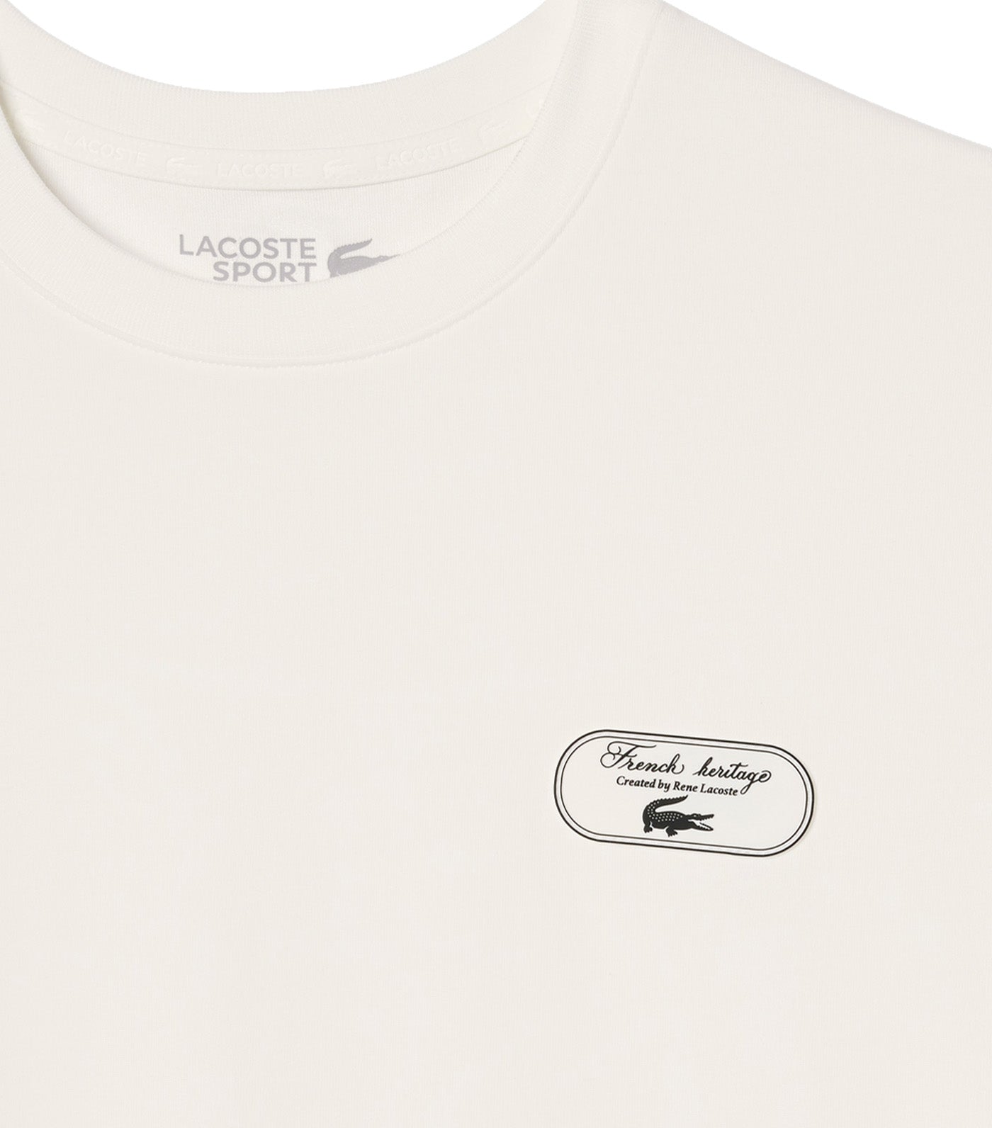 Oversized Tennis Heritage Badge T-Shirt Flour