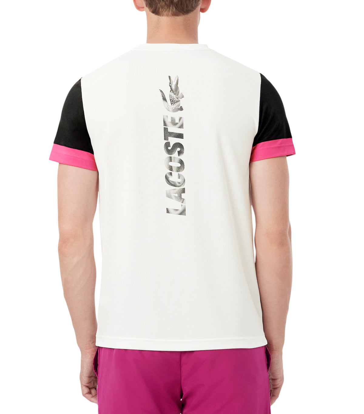 Sport Printed Color-Block T-Shirt Flour/Black/Carmine