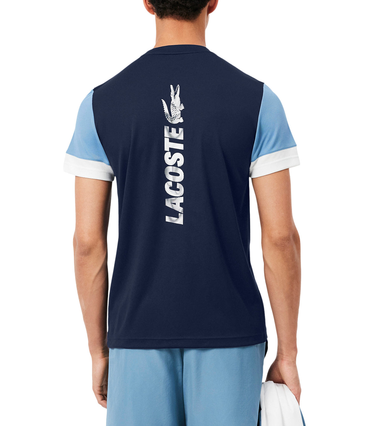 Sport Printed Color-Block T-Shirt Navy Blue/Aral/White