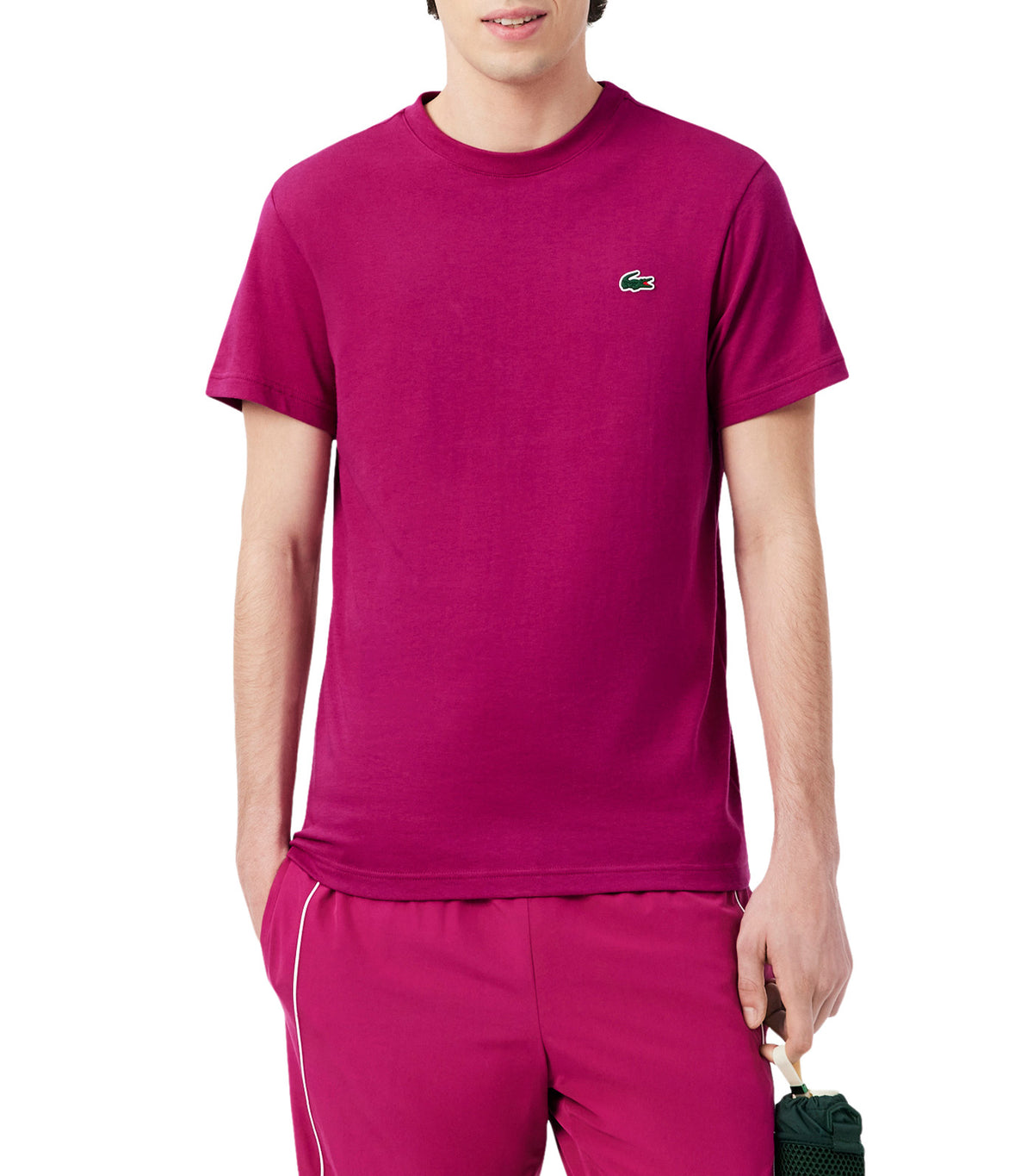 Ultra Dry Printed Sport T-Shirt Rubine Red/White