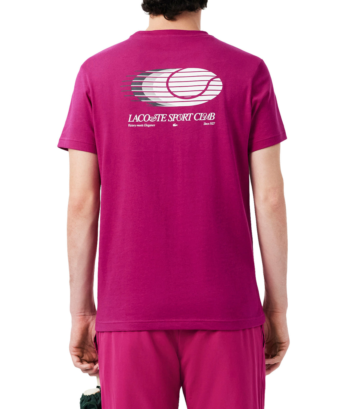 Ultra Dry Printed Sport T-Shirt Rubine Red/White