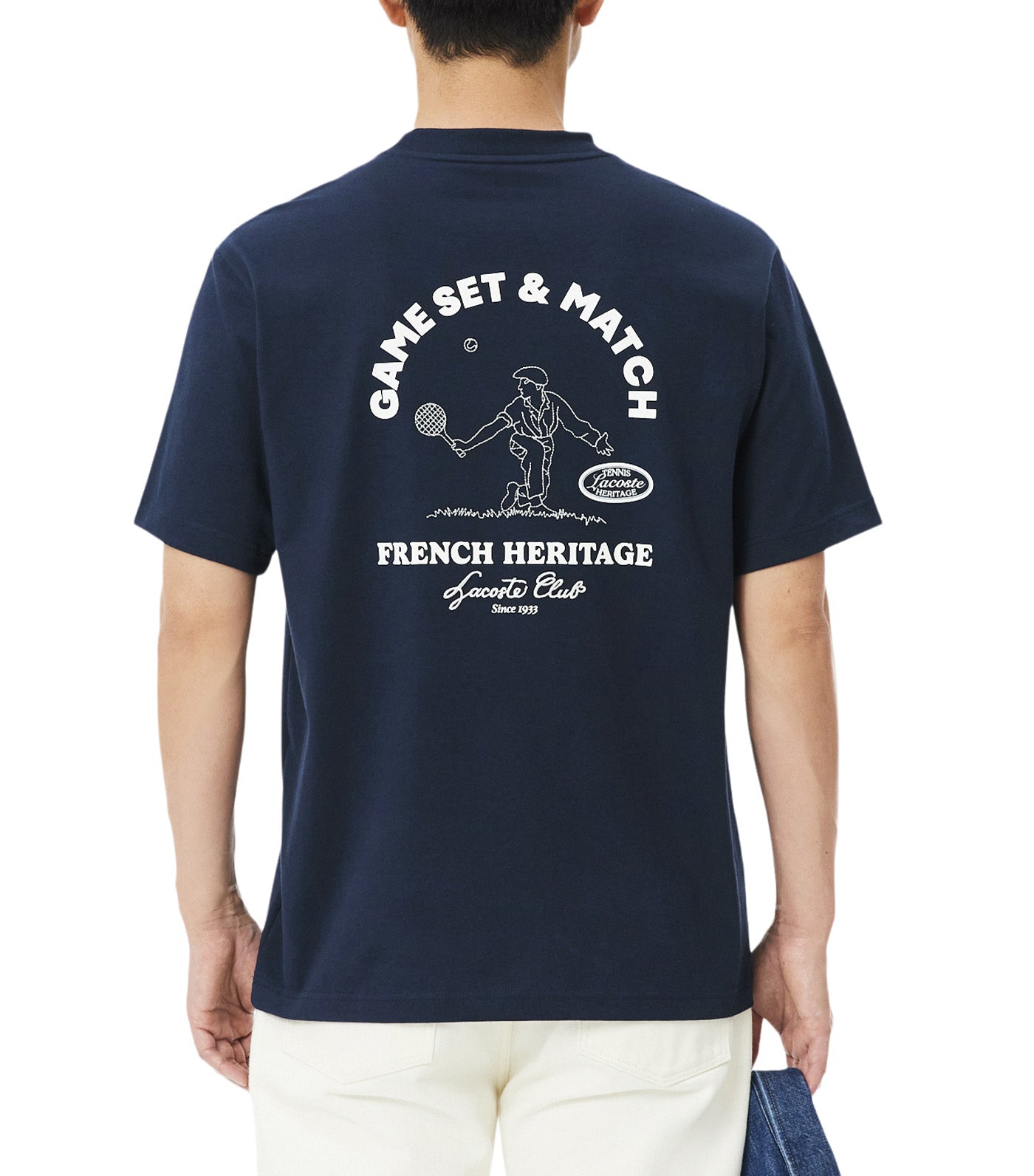Ultra Dry Tennis Heritage Graphic T-Shirt Navy Blue