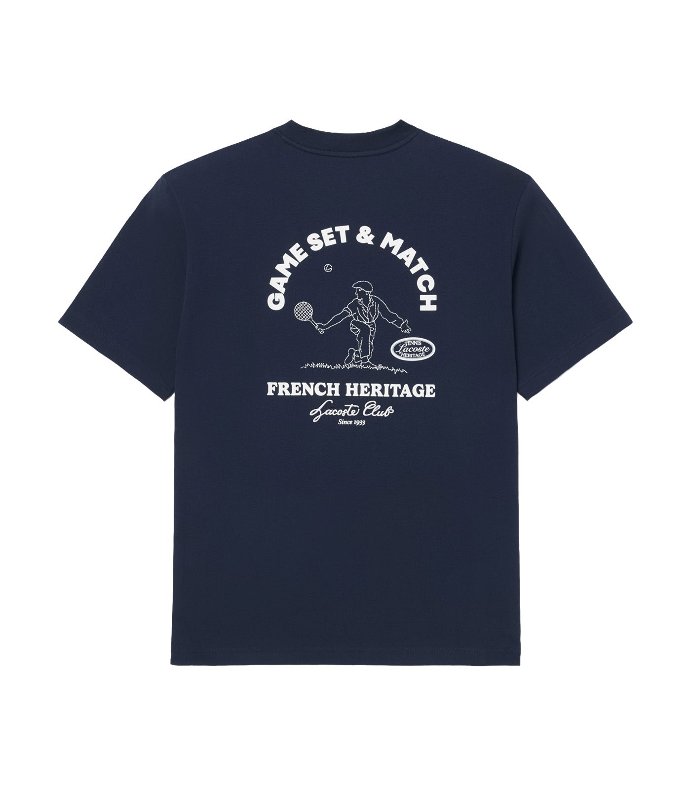 Ultra Dry Tennis Heritage Graphic T-Shirt Navy Blue