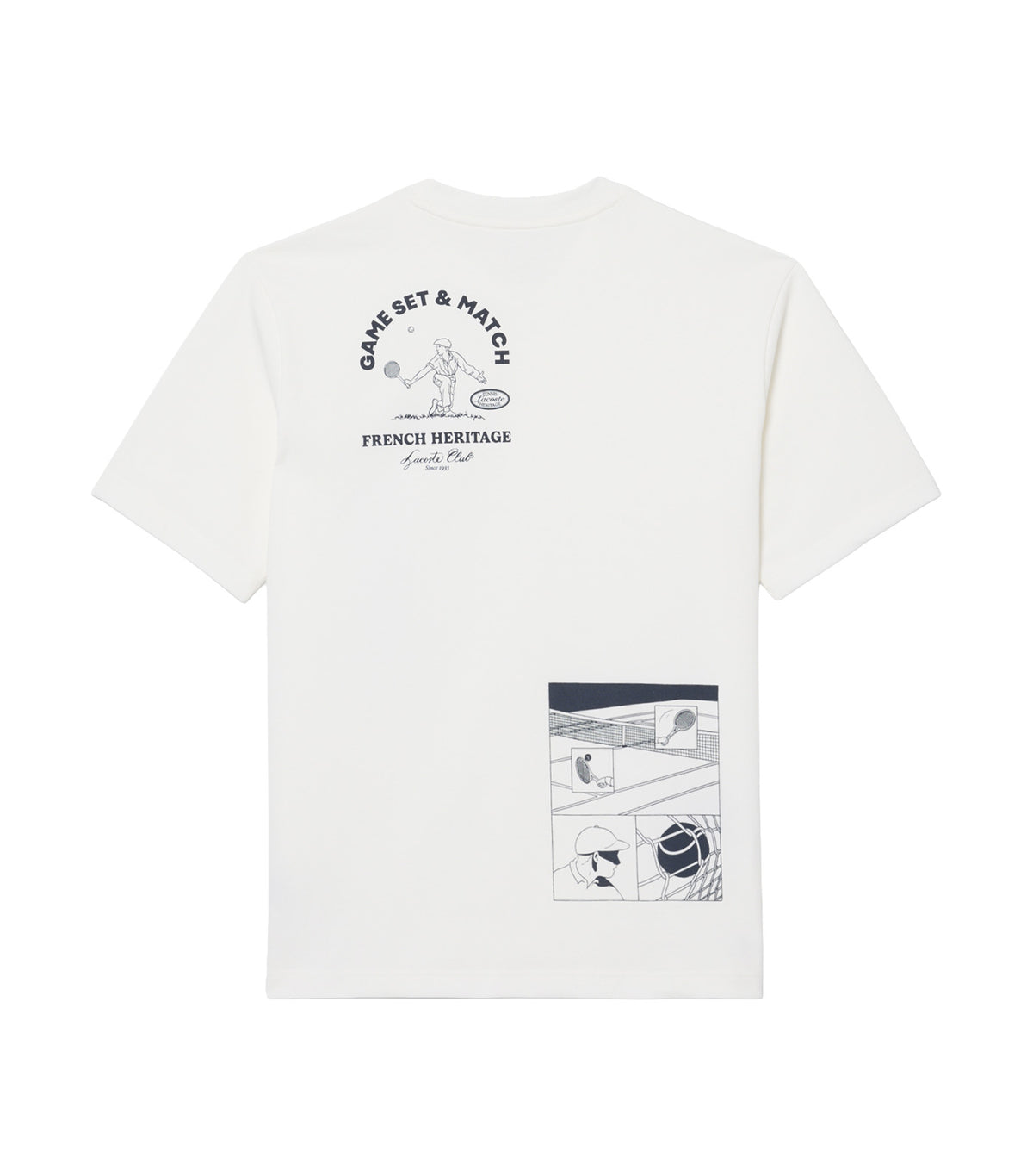 Ultra Dry Tennis Heritage Print T-Shirt Flour