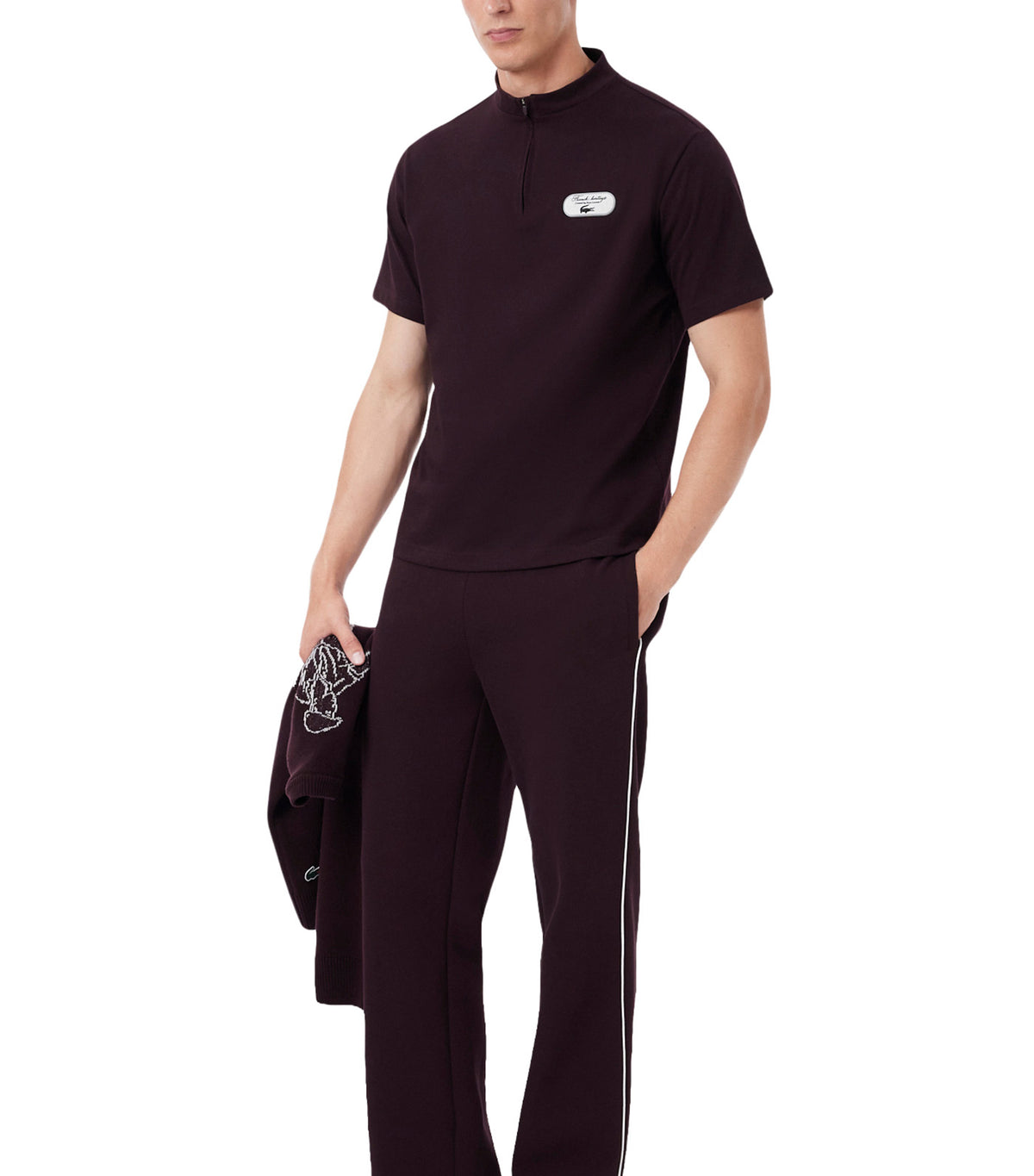 Quarter Zip Tennis Heritage T-Shirt Oxalis