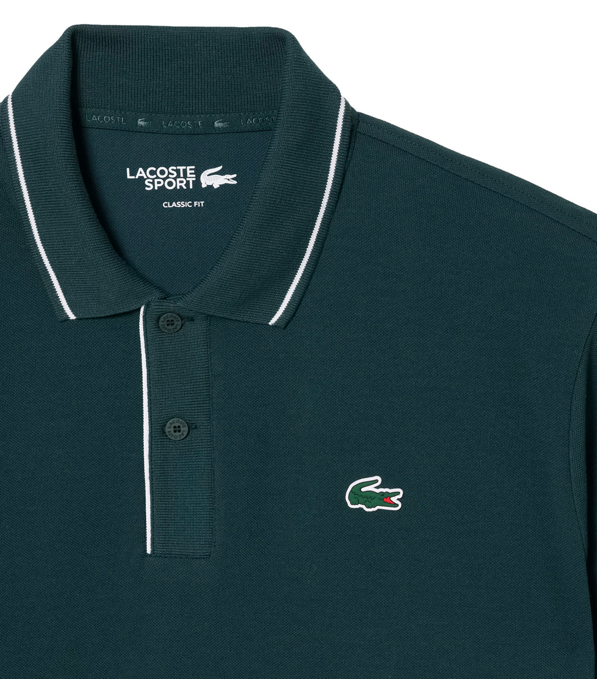 Heat Regulating Mini Piqué Golf Polo Shirt Forest Green