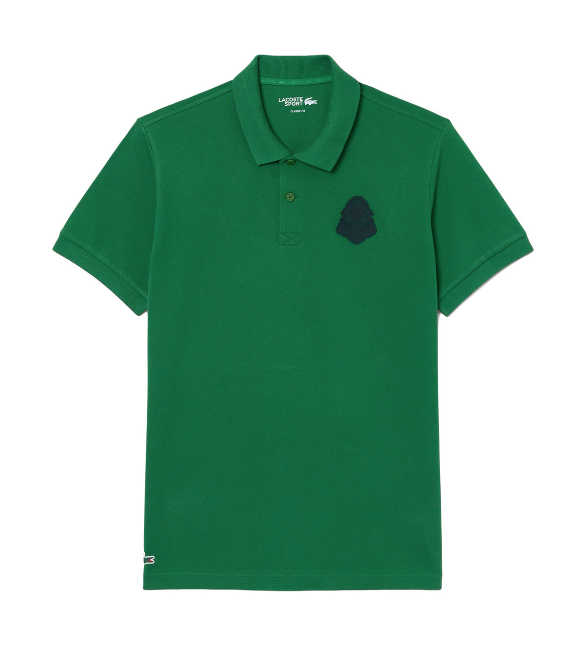 Mini Piqué Badge Accent Stretch Golf Polo Shirt Fairway
