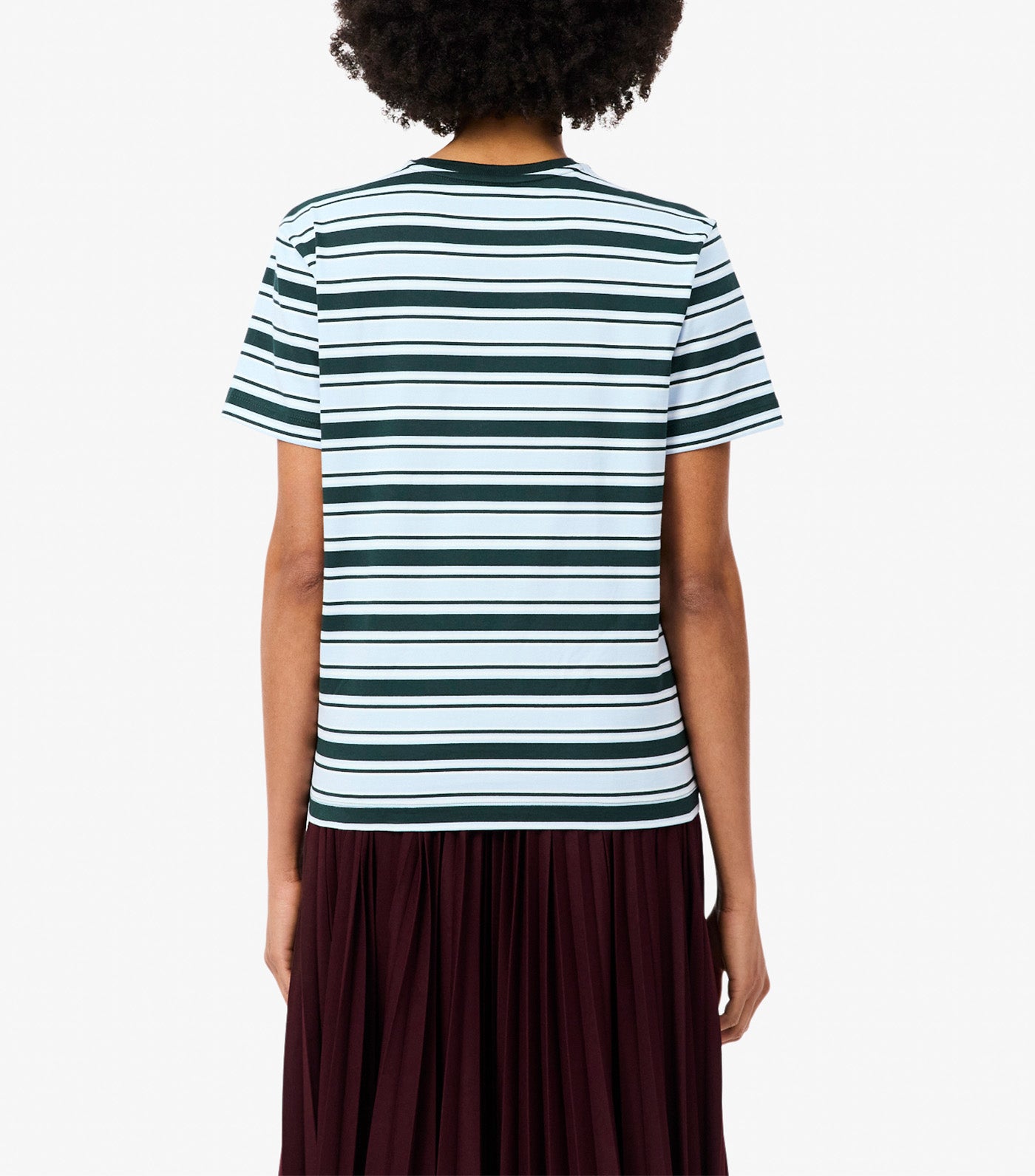 Striped Jersey T-Shirt Sinople/Rill-Flour