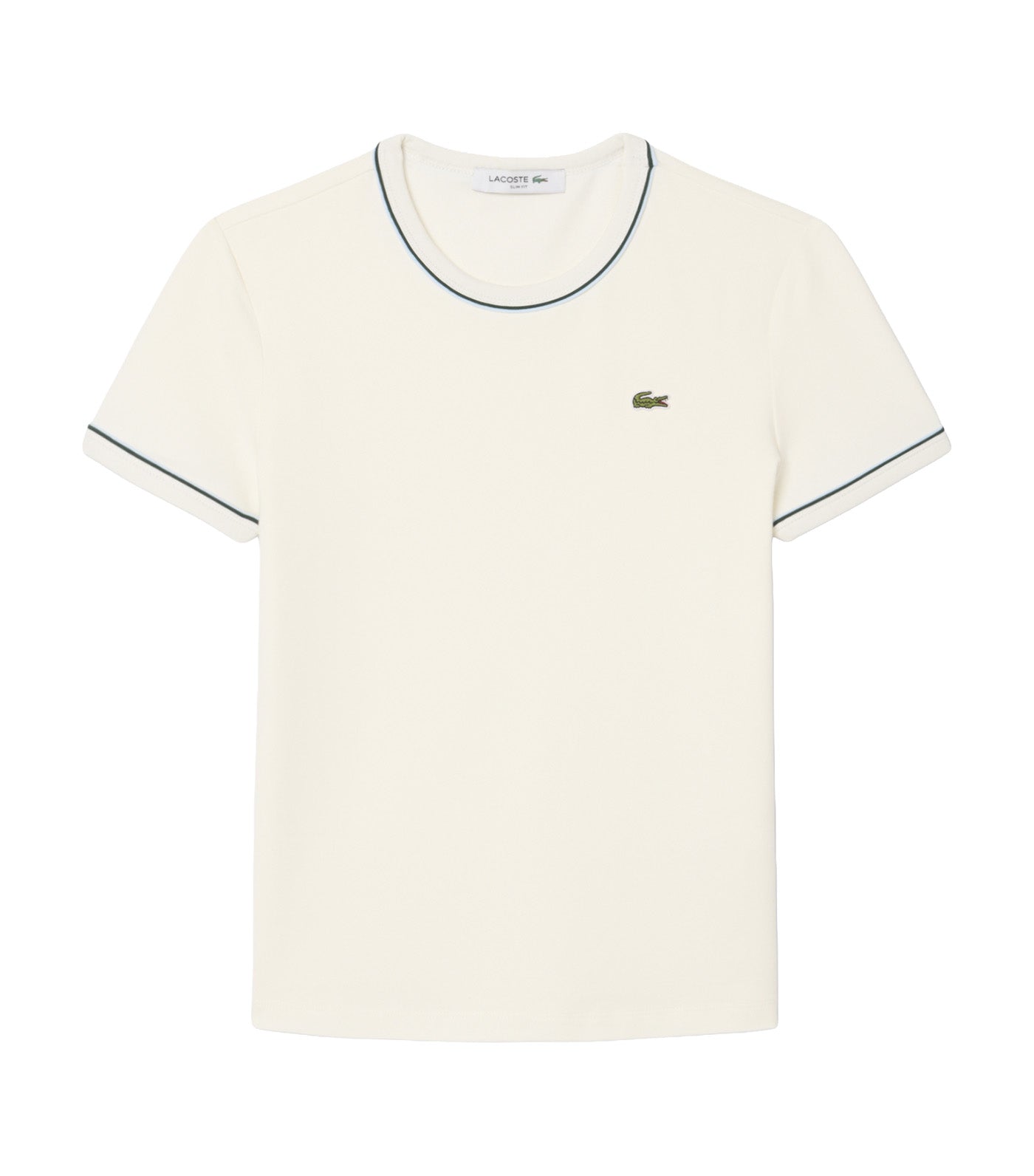 Contrast Trim Jersey T-Shirt Flour/Rill-Sinople