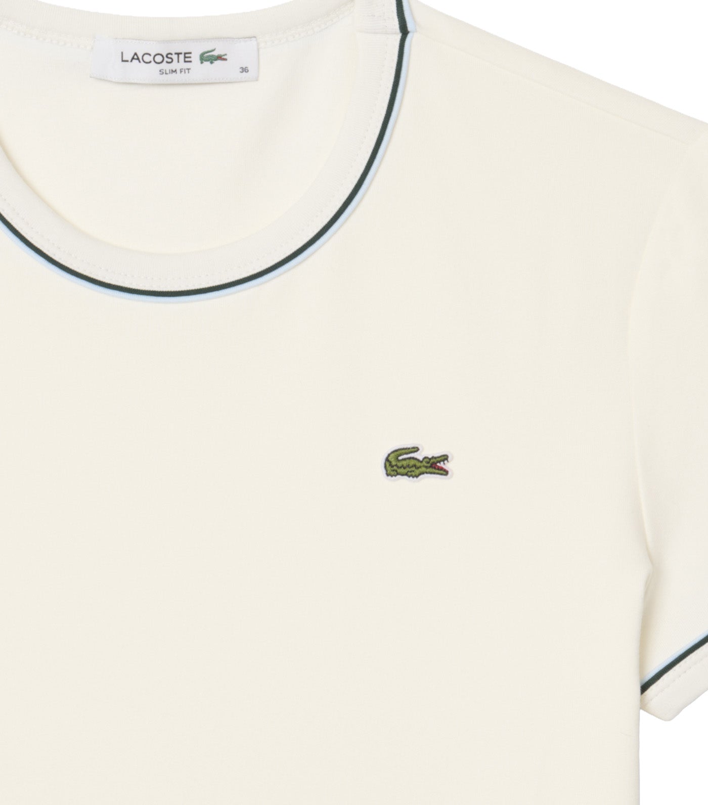 Contrast Trim Jersey T-Shirt Flour/Rill-Sinople