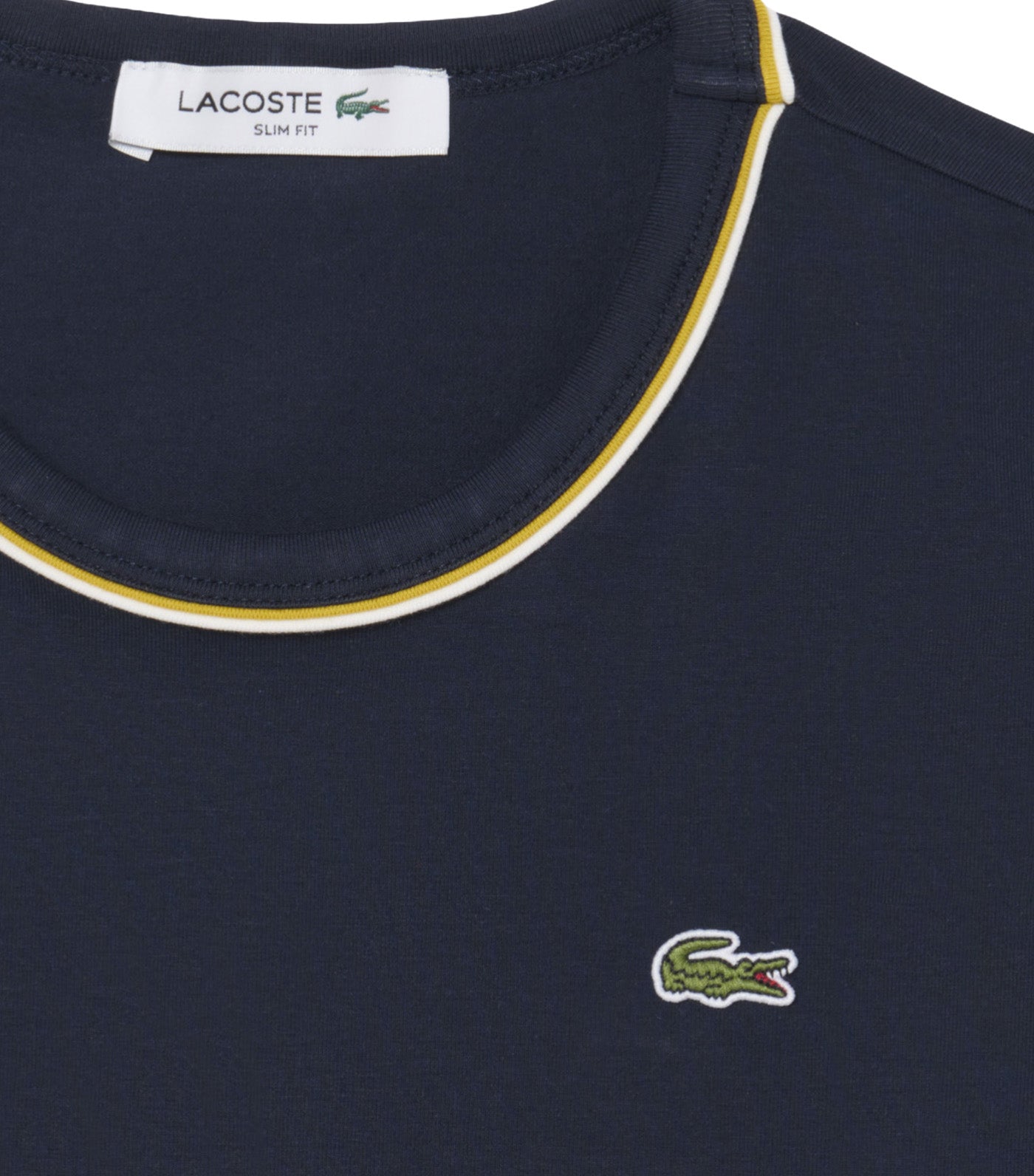 Contrast Trim Jersey T-Shirt Dark Navy Blue/Flour